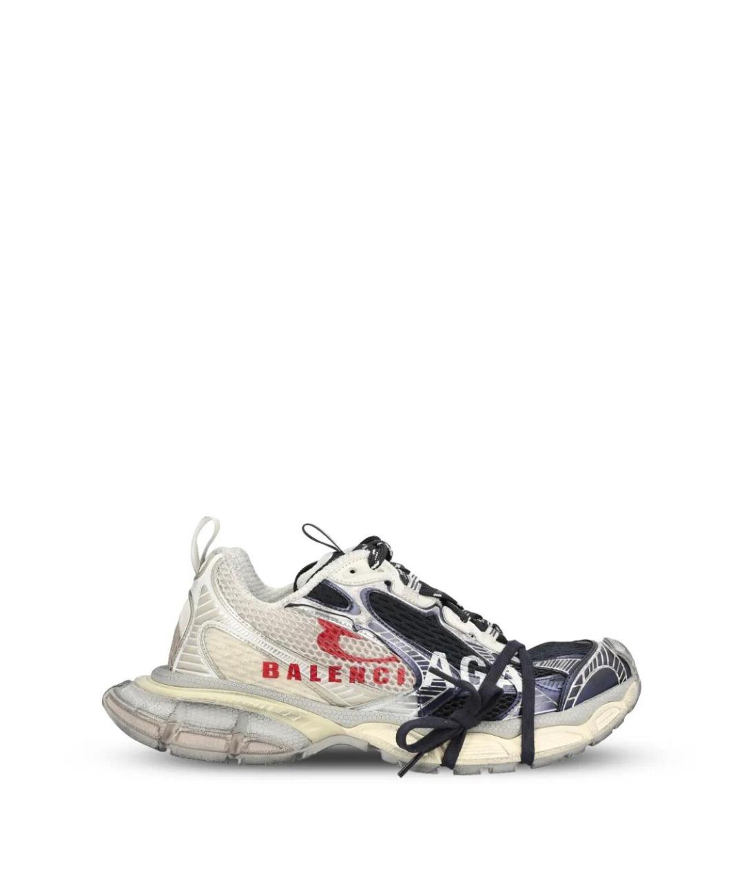 BALENCIAGA Серые текстильные низкие кроссовки / кеды, фото 1
