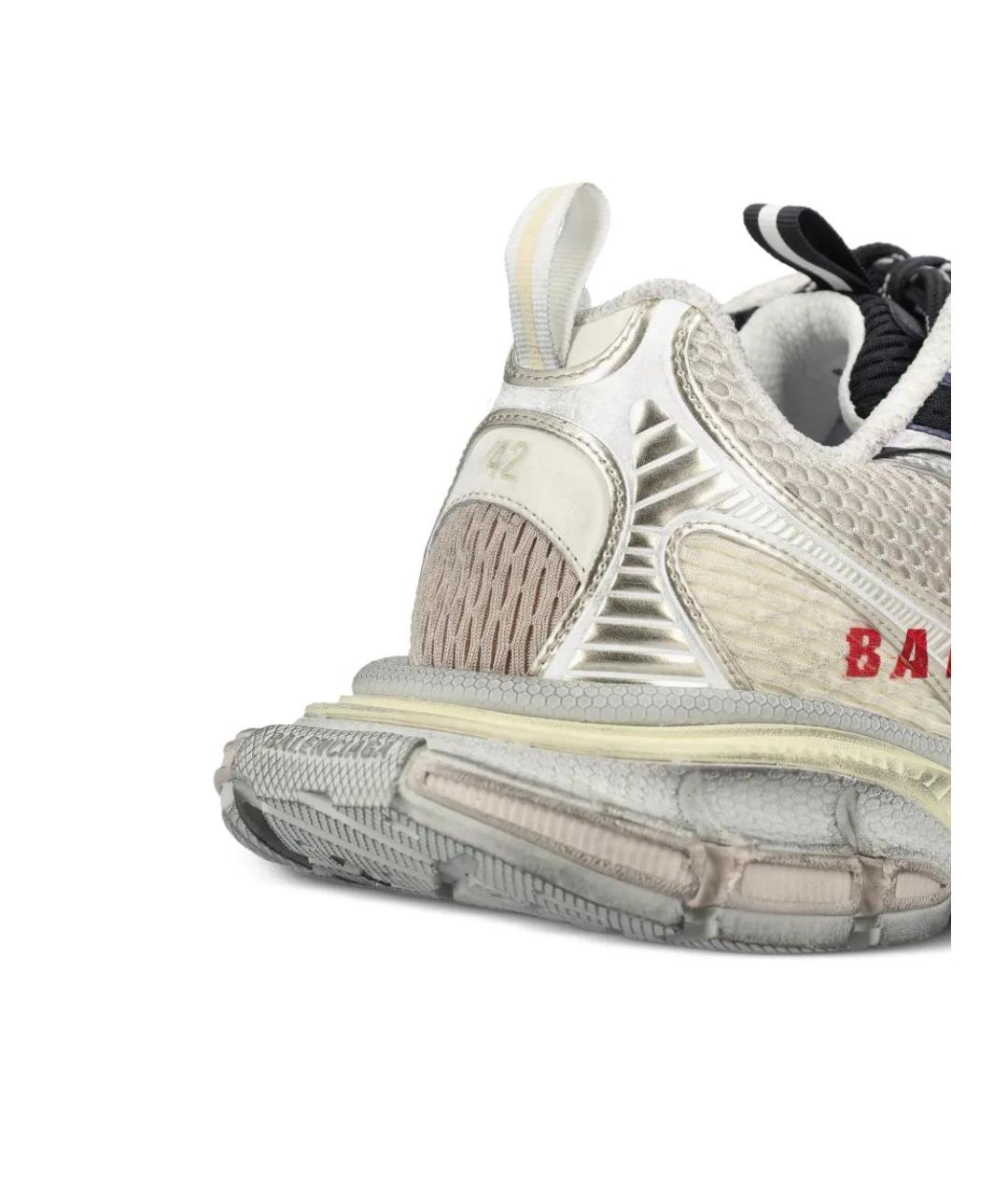 BALENCIAGA Серые текстильные низкие кроссовки / кеды, фото 4