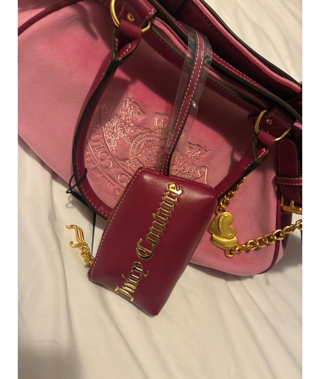 JUICY COUTURE Розовая сумка через плечо, фото 4