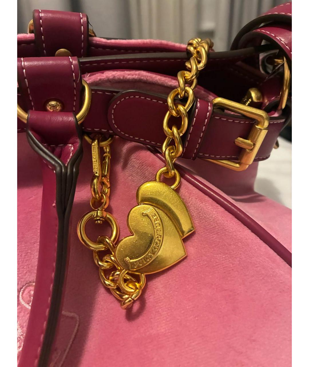 JUICY COUTURE Розовая сумка через плечо, фото 3