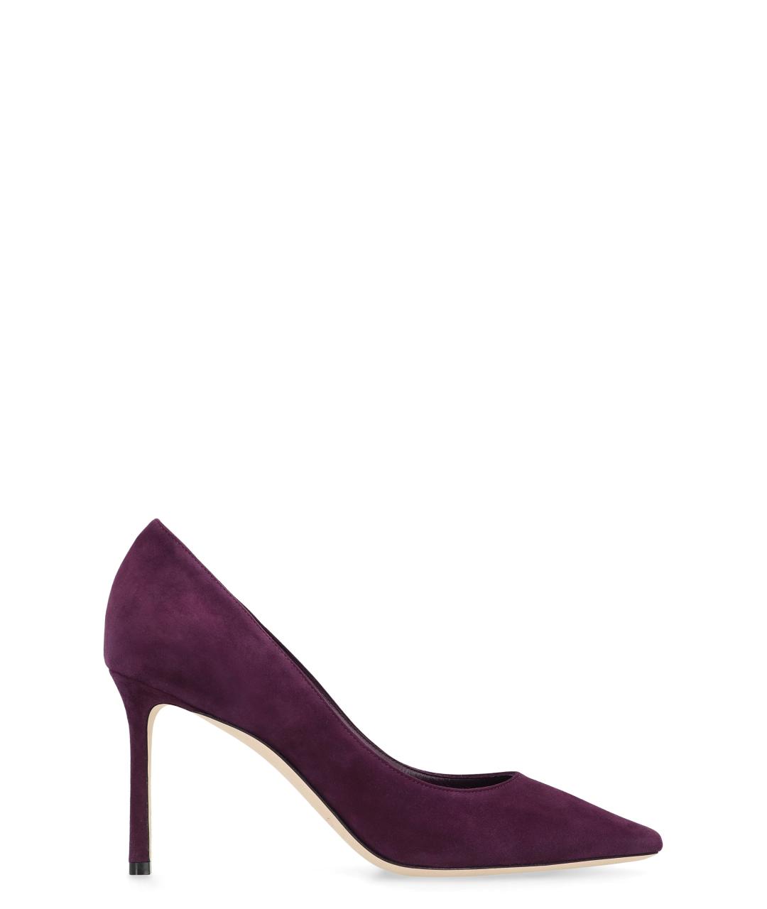 JIMMY CHOO Фиолетовые замшевые туфли, фото 1