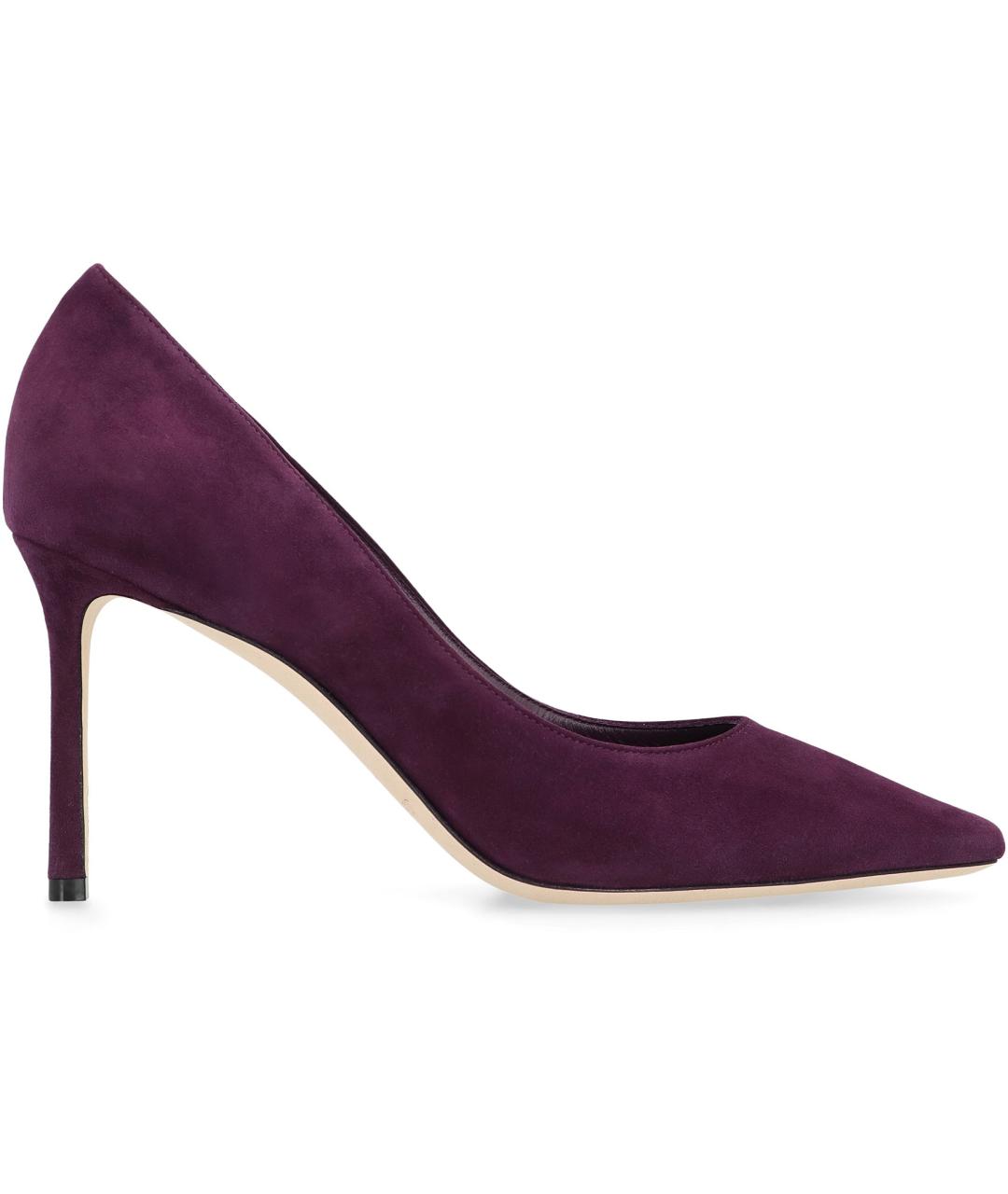 JIMMY CHOO Фиолетовые замшевые туфли, фото 2