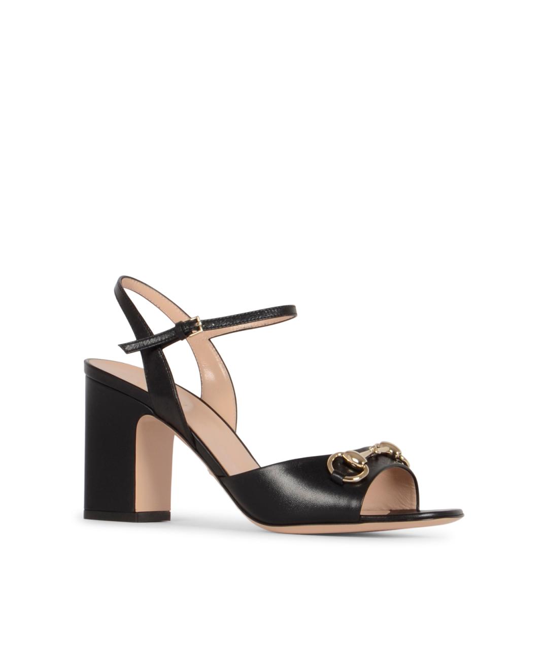 GUCCI Черные босоножки, фото 2