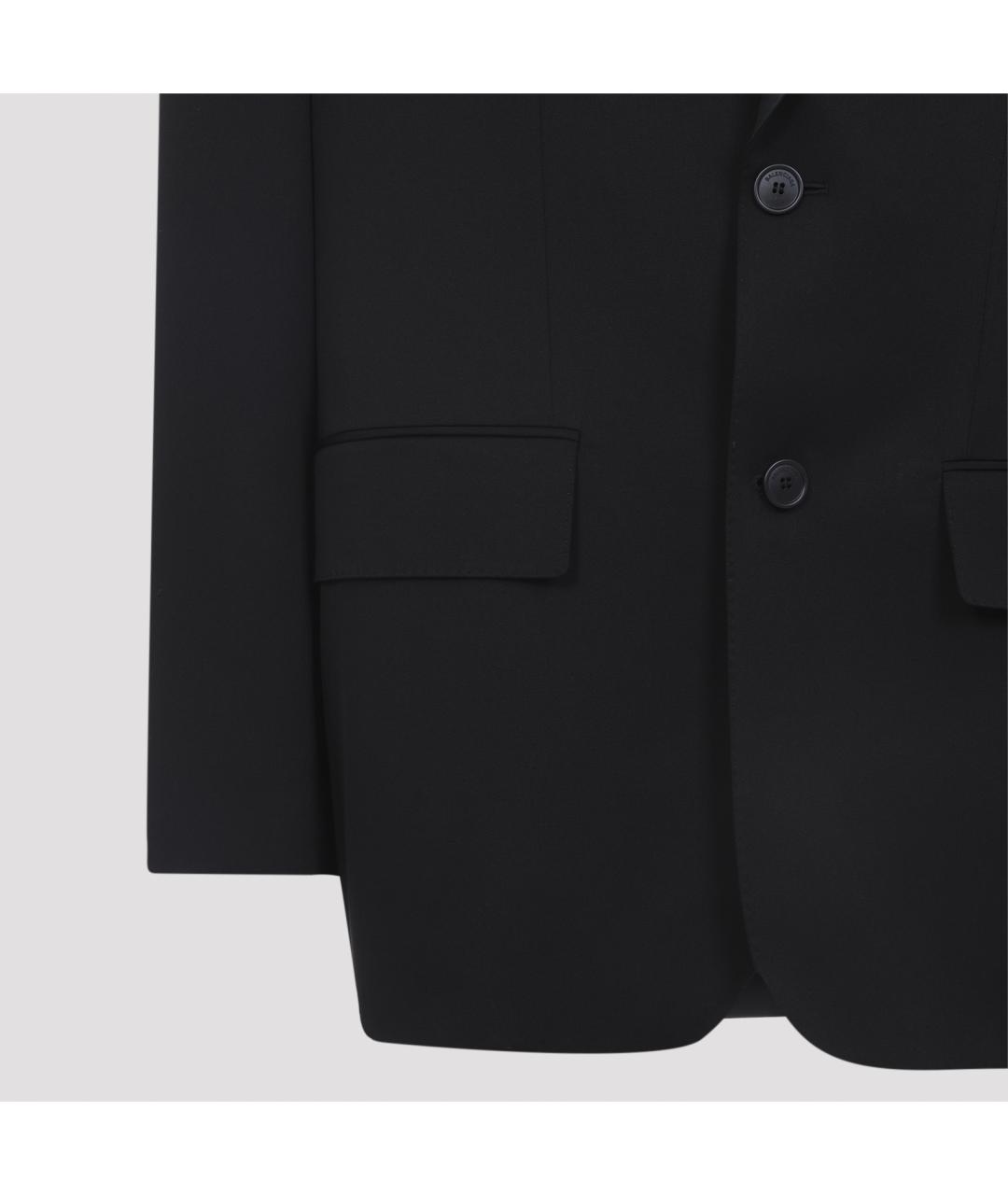 BALENCIAGA Черный шерстяной пиджак, фото 4