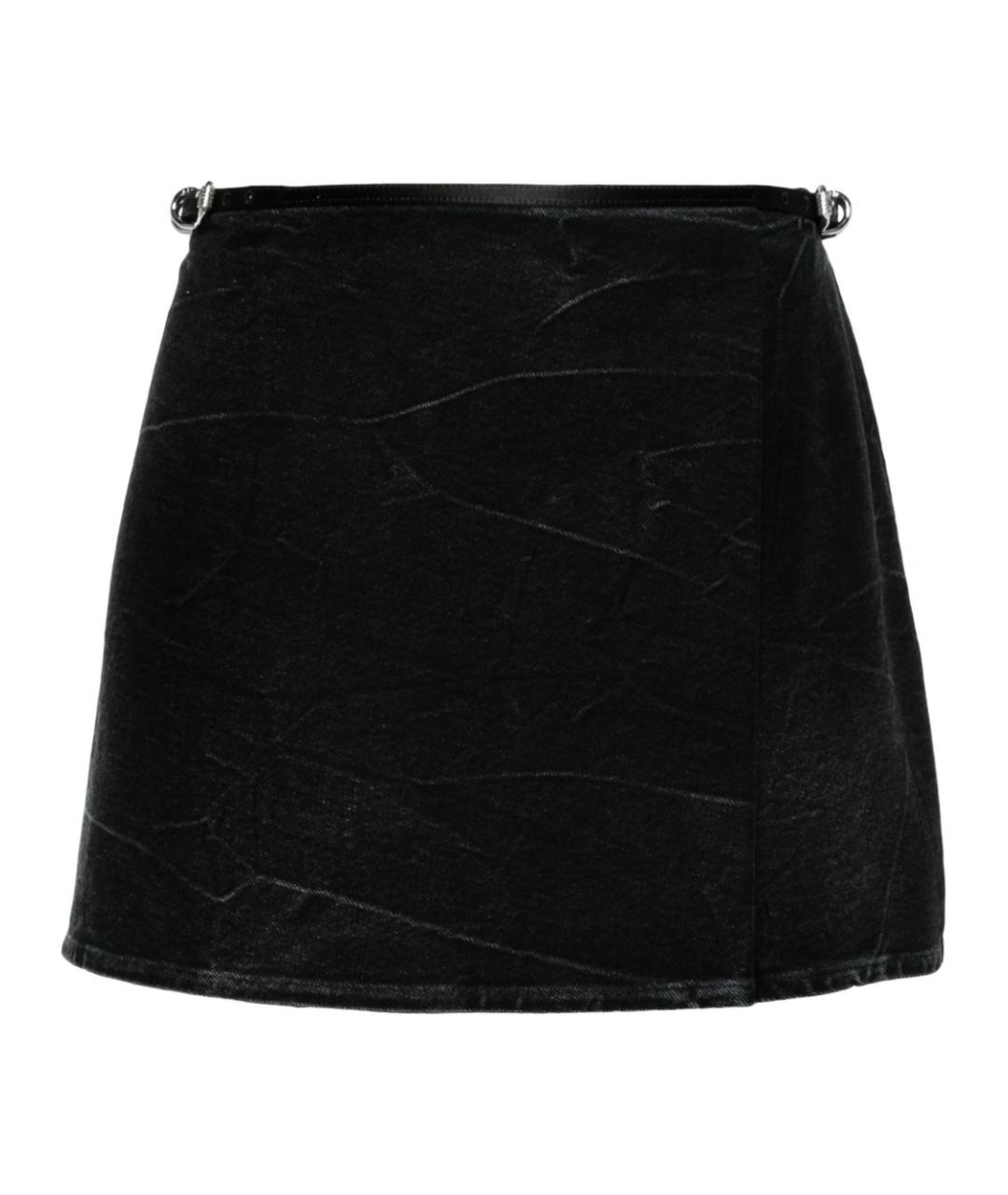 GIVENCHY Черная хлопковая юбка мини, фото 1