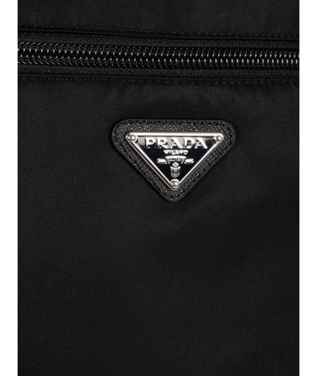 PRADA Черные хлопковые повседневные брюки, фото 3
