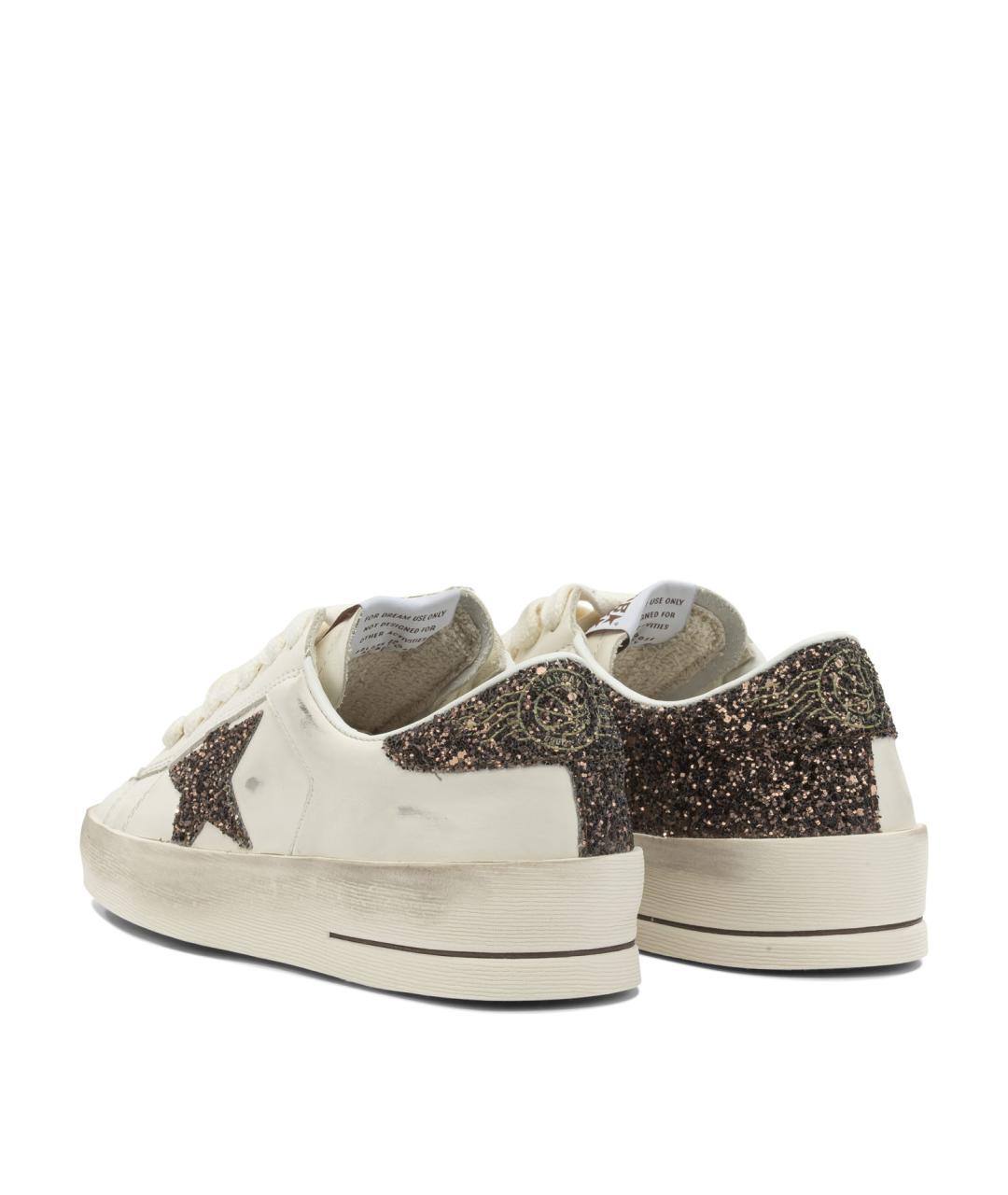 GOLDEN GOOSE DELUXE BRAND Белые кожаные кроссовки, фото 4