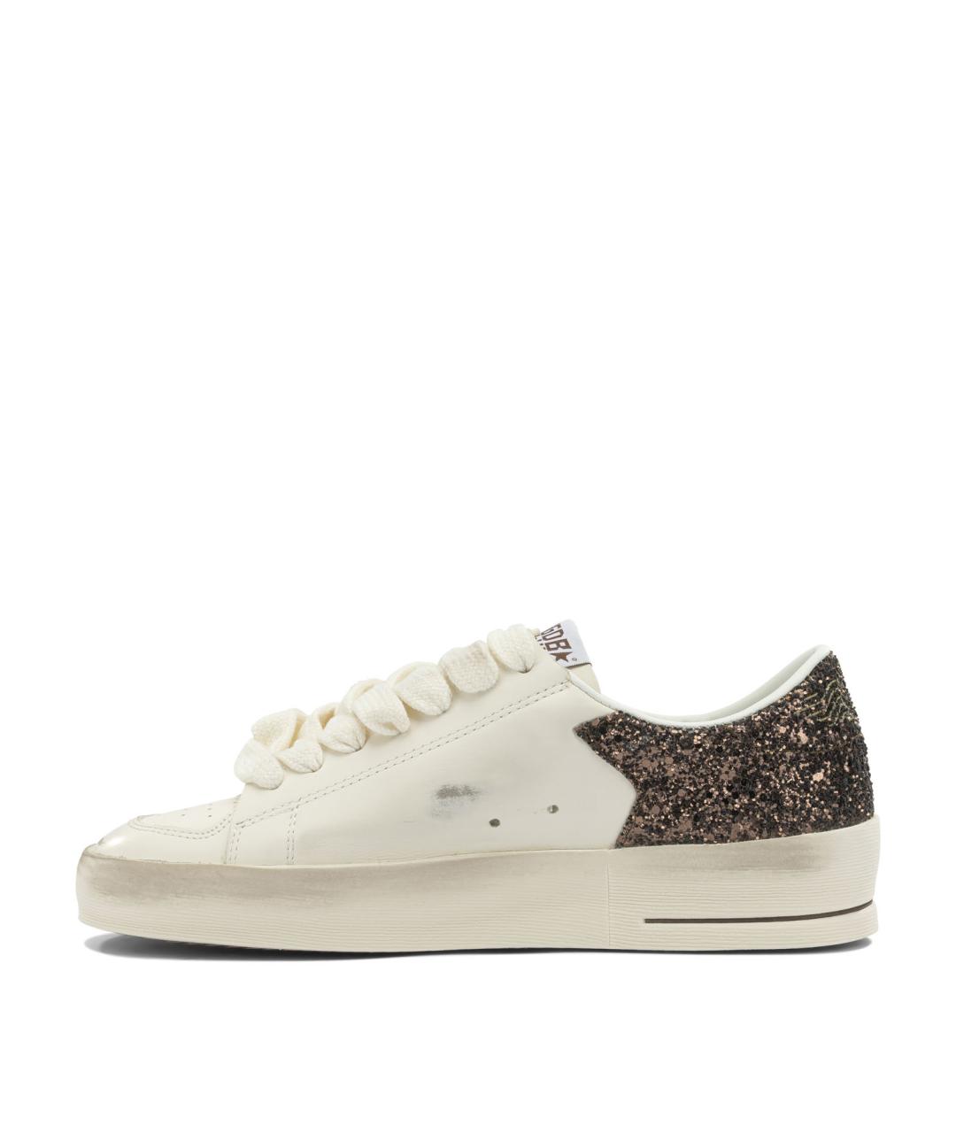 GOLDEN GOOSE DELUXE BRAND Белые кожаные кроссовки, фото 3