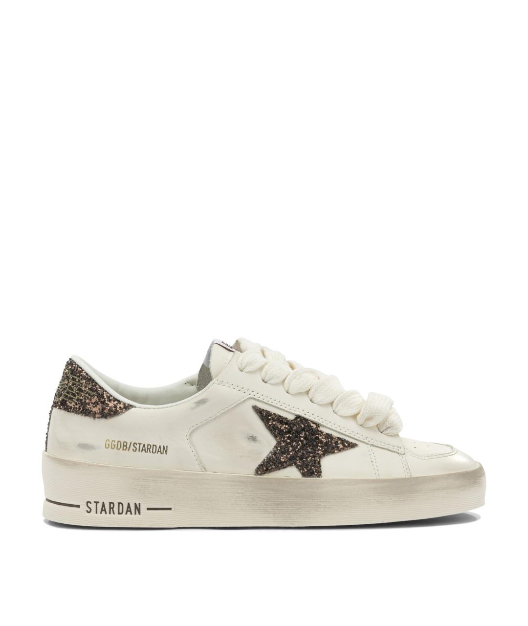 GOLDEN GOOSE DELUXE BRAND Белые кожаные кроссовки, фото 1