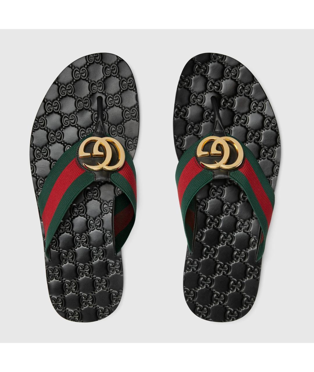 GUCCI Зеленые синтетические сандалии, фото 2