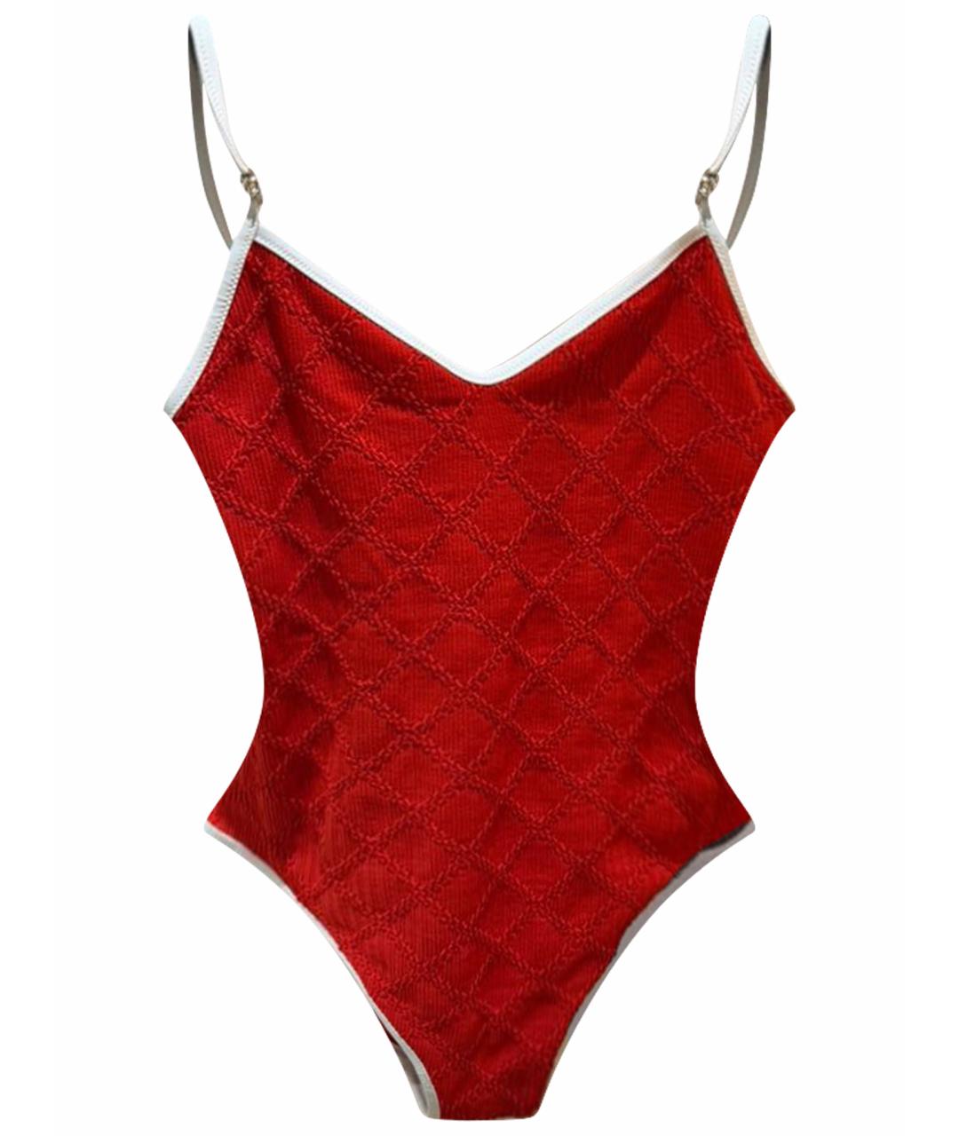 CHANEL Красный купальник, фото 1