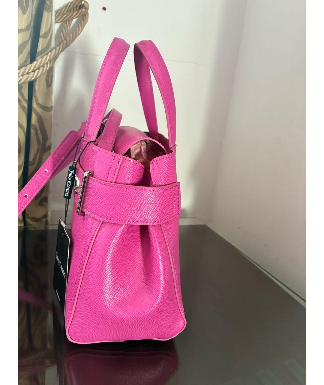 JUICY COUTURE Розовая сумка тоут из искусственной кожи, фото 2