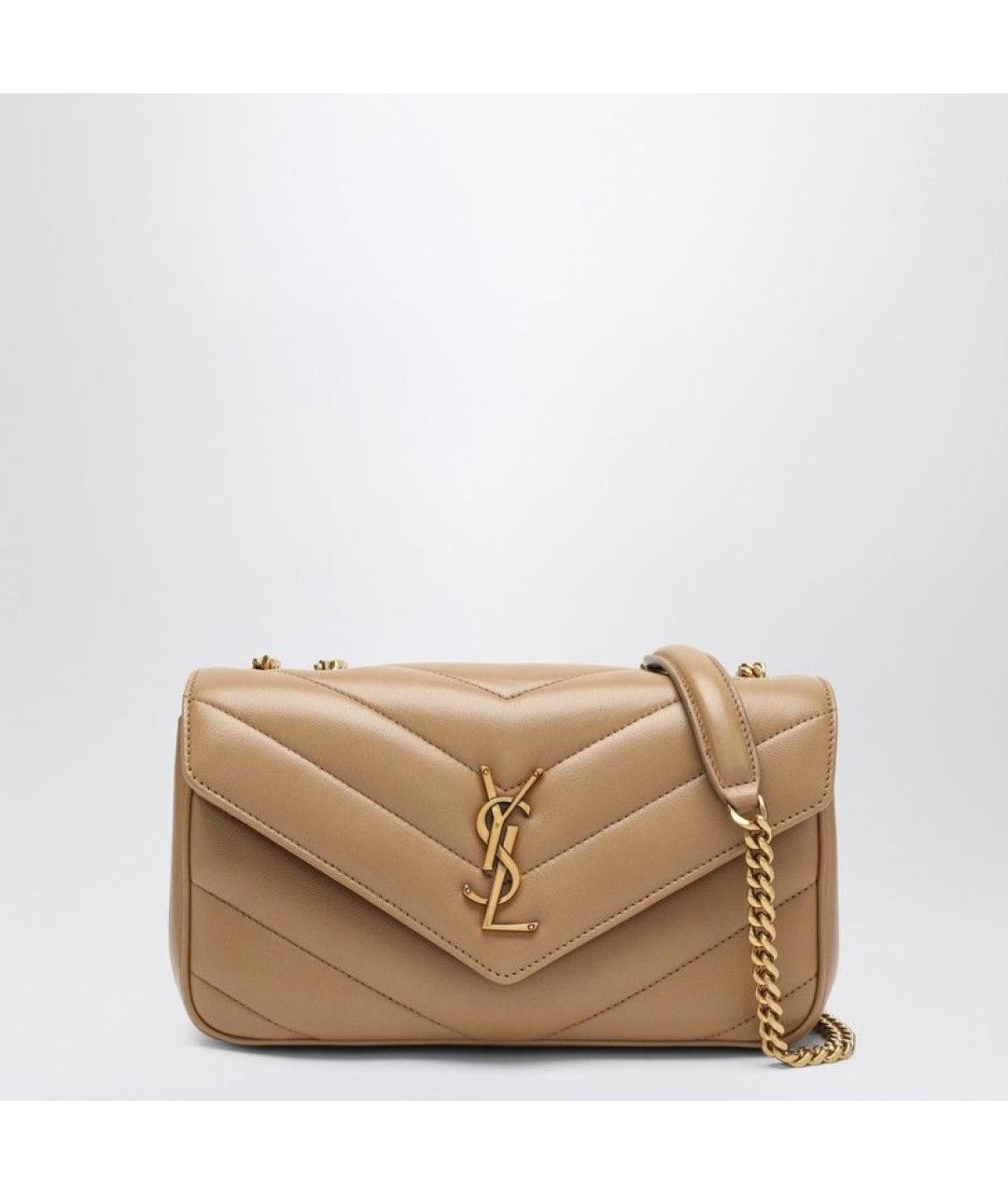 SAINT LAURENT Бежевая сумка через плечо, фото 6