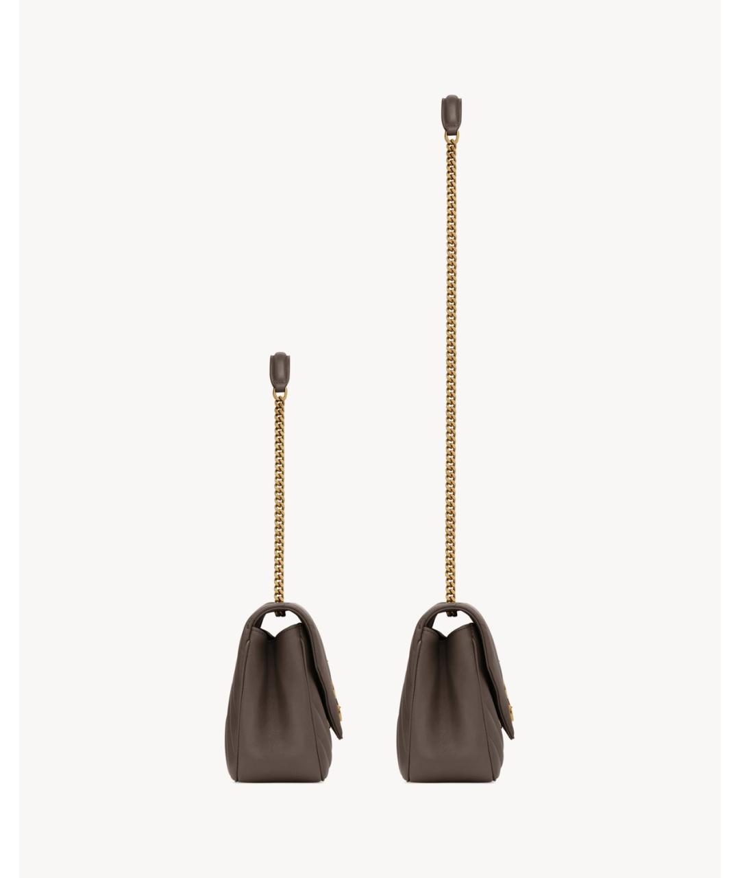 SAINT LAURENT Коричневая сумка через плечо, фото 3