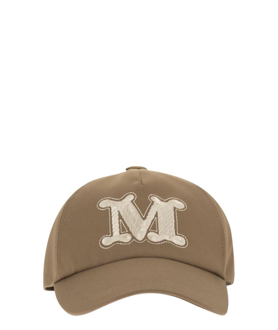 MAX MARA Бежевая хлопковая кепка, фото 1