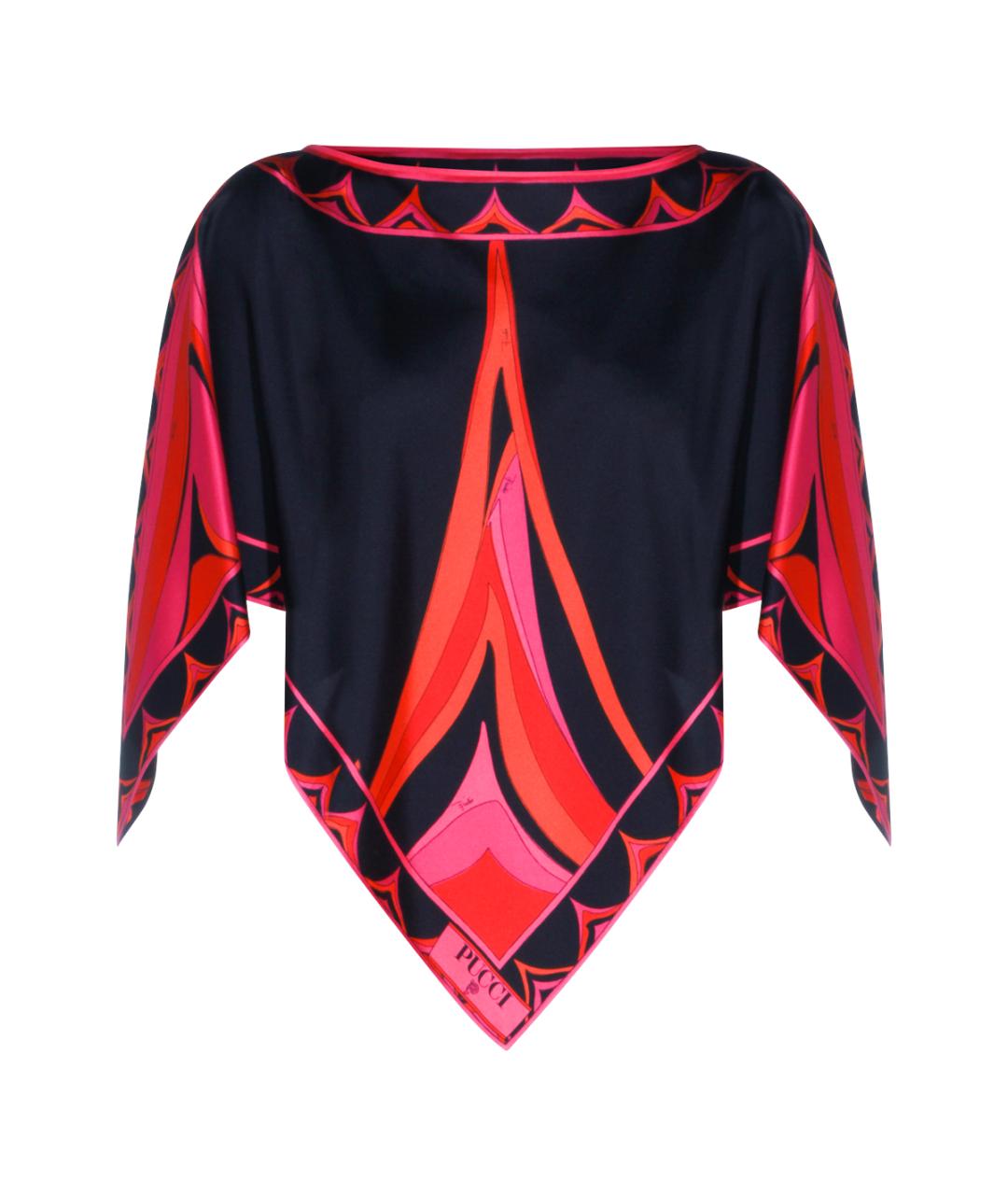 EMILIO PUCCI Мульти шелковая блузы, фото 1