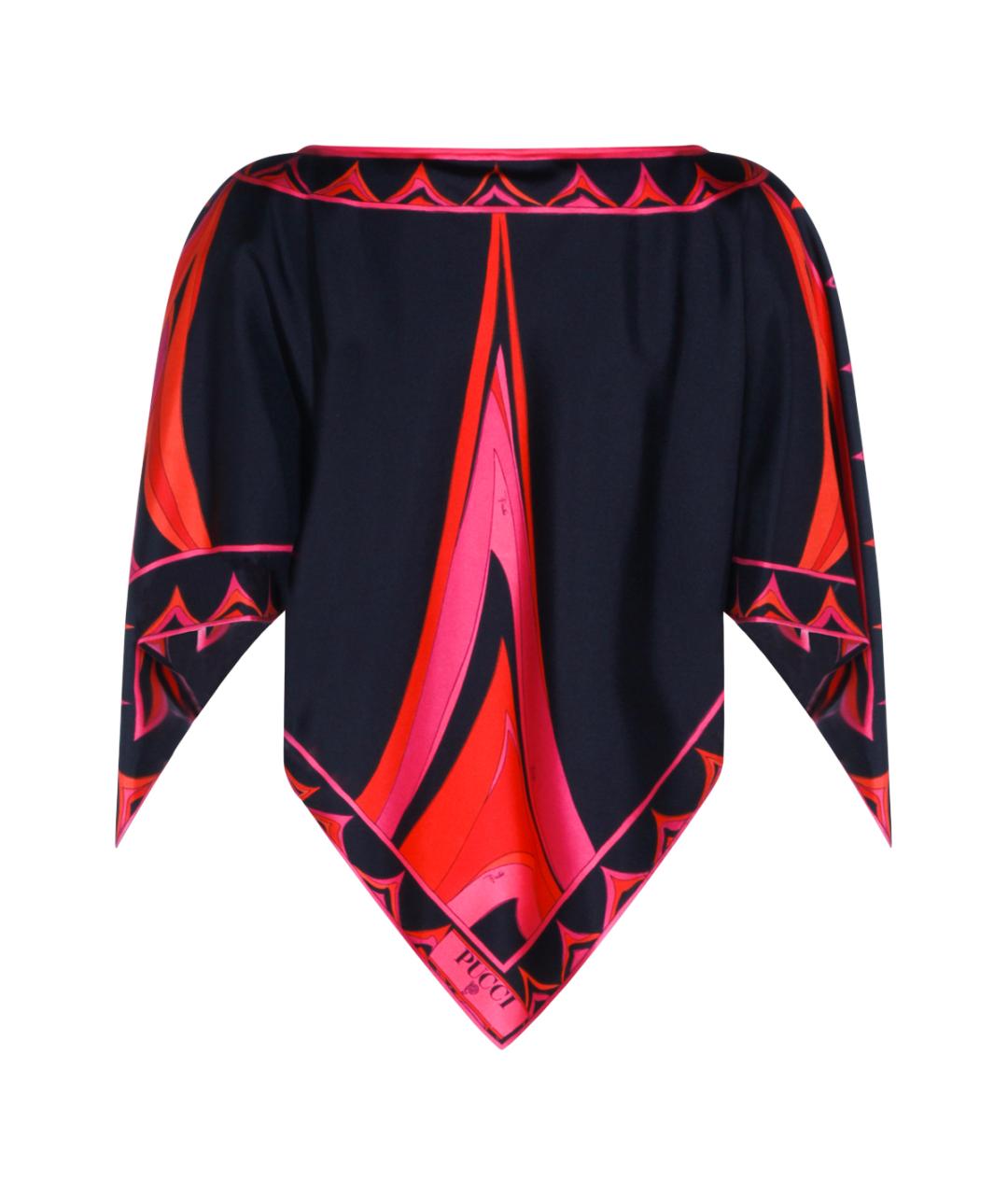 EMILIO PUCCI Мульти шелковая блузы, фото 2