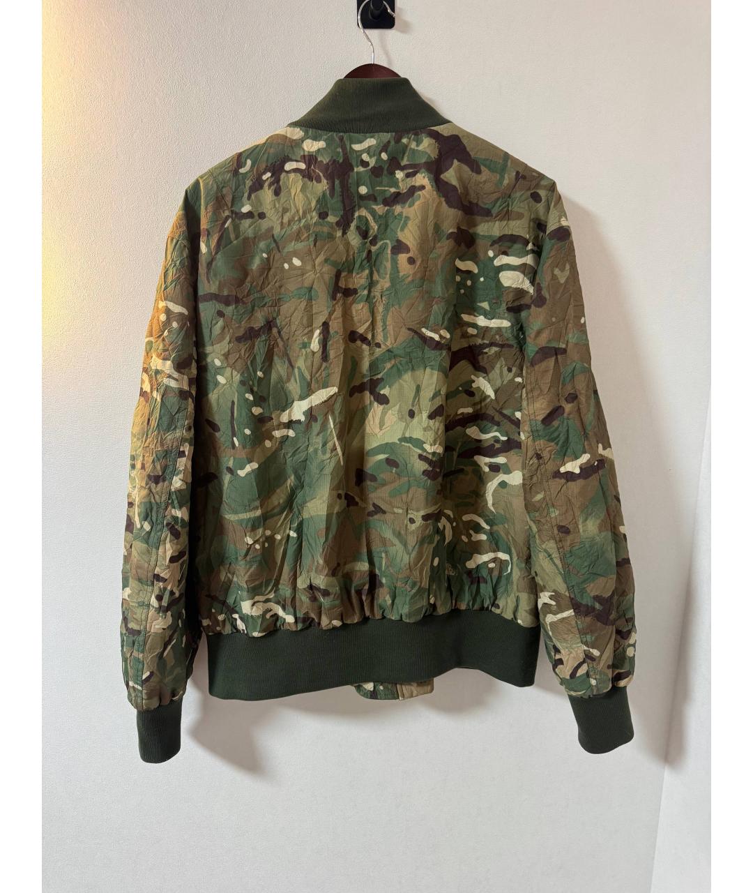 DOLCE&GABBANA Хаки полиамидовая куртка, фото 2