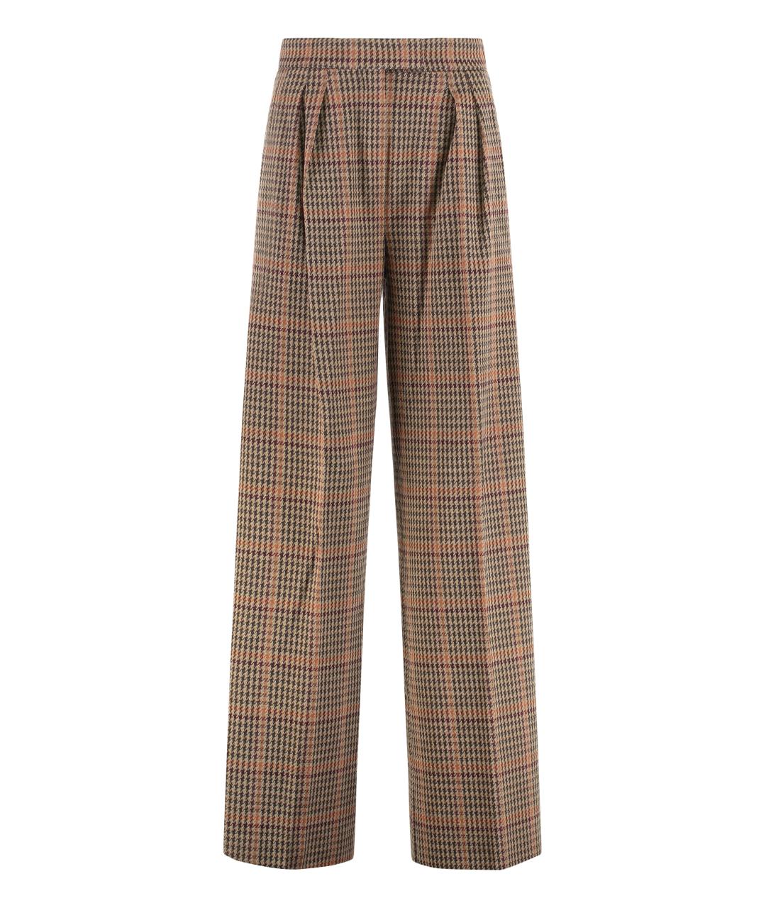 MAX MARA Мульти хлопковые прямые брюки, фото 1