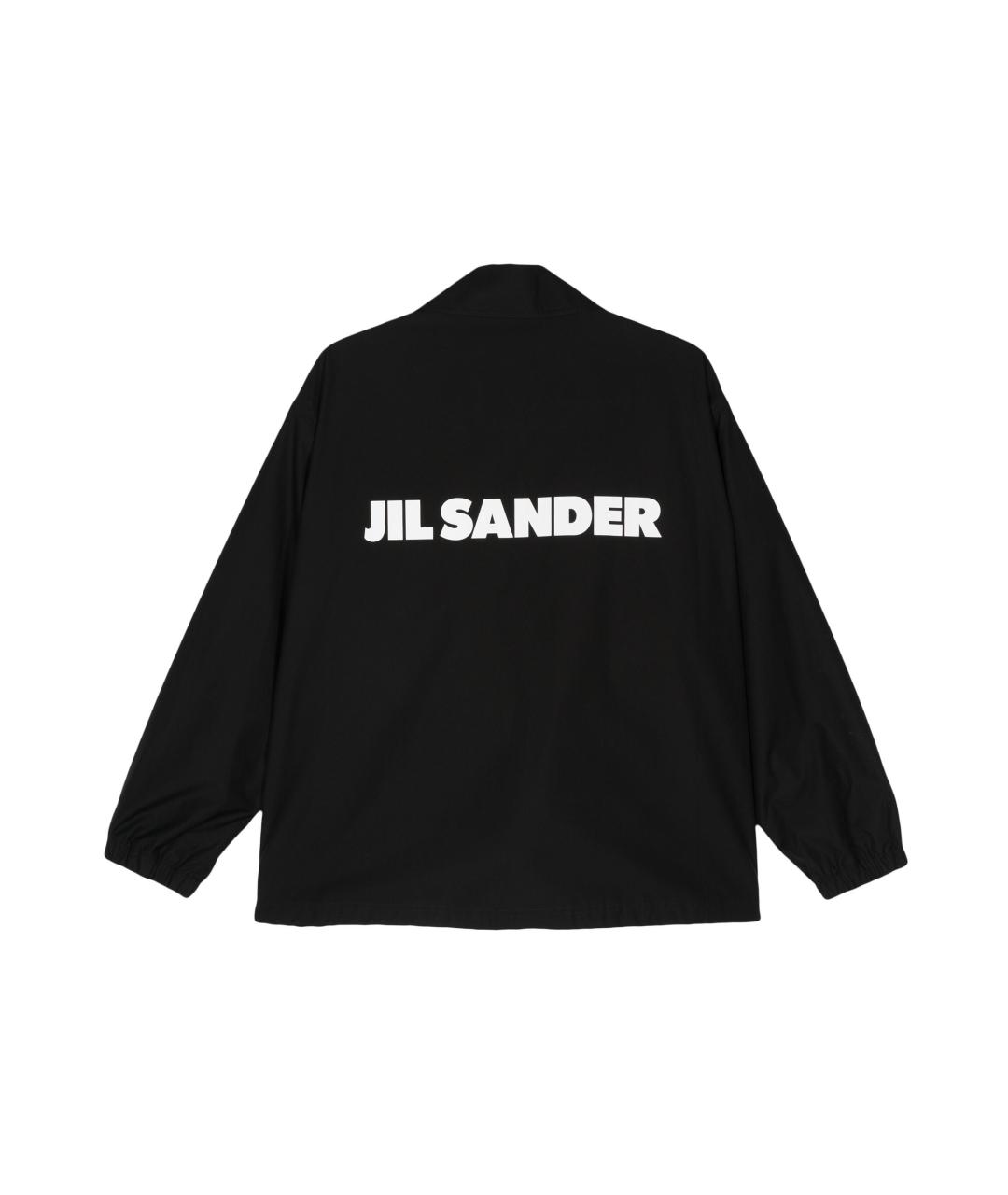 JIL SANDER Черная хлопковая куртка, фото 2