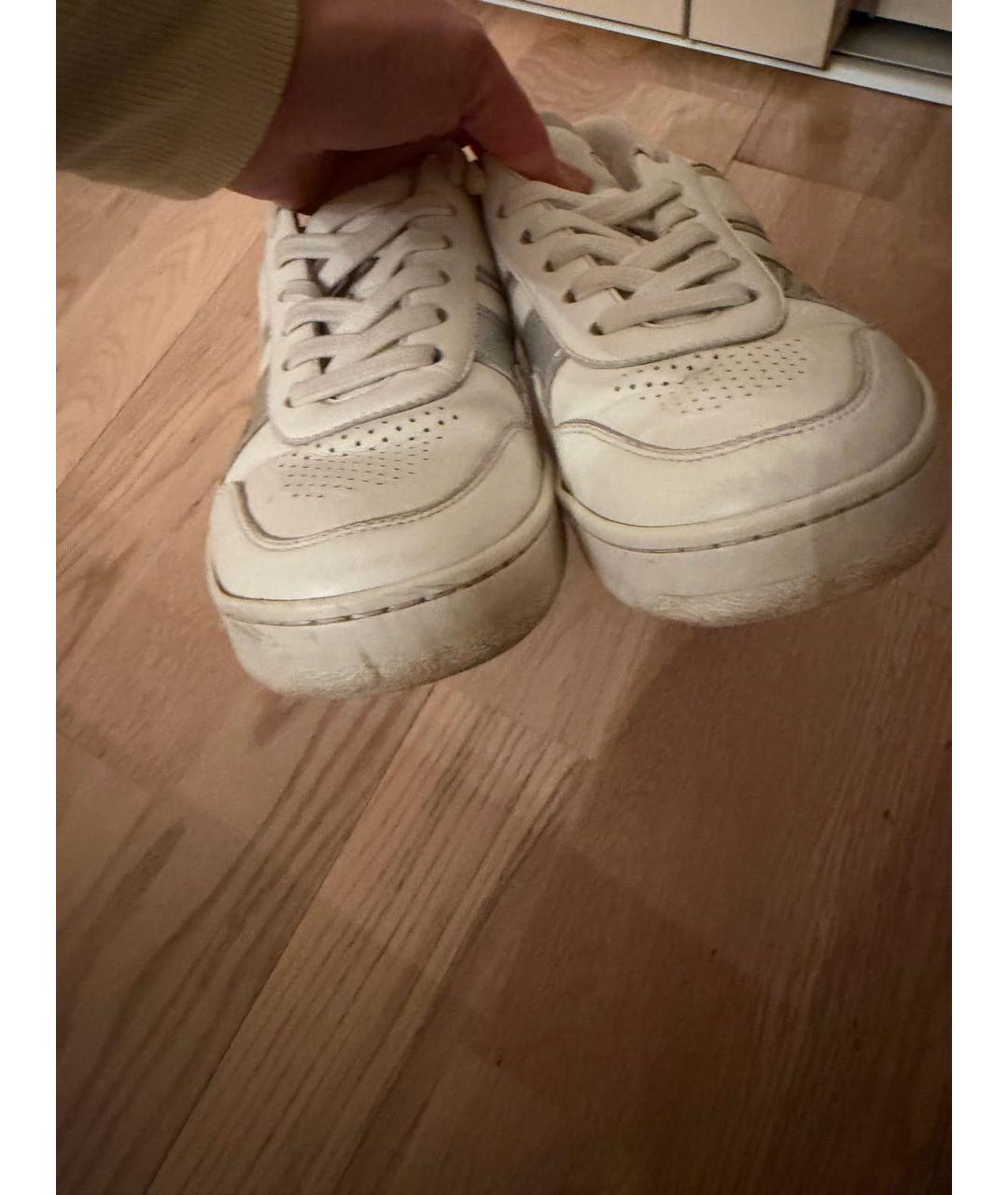 CELINE Белые кожаные кеды, фото 2