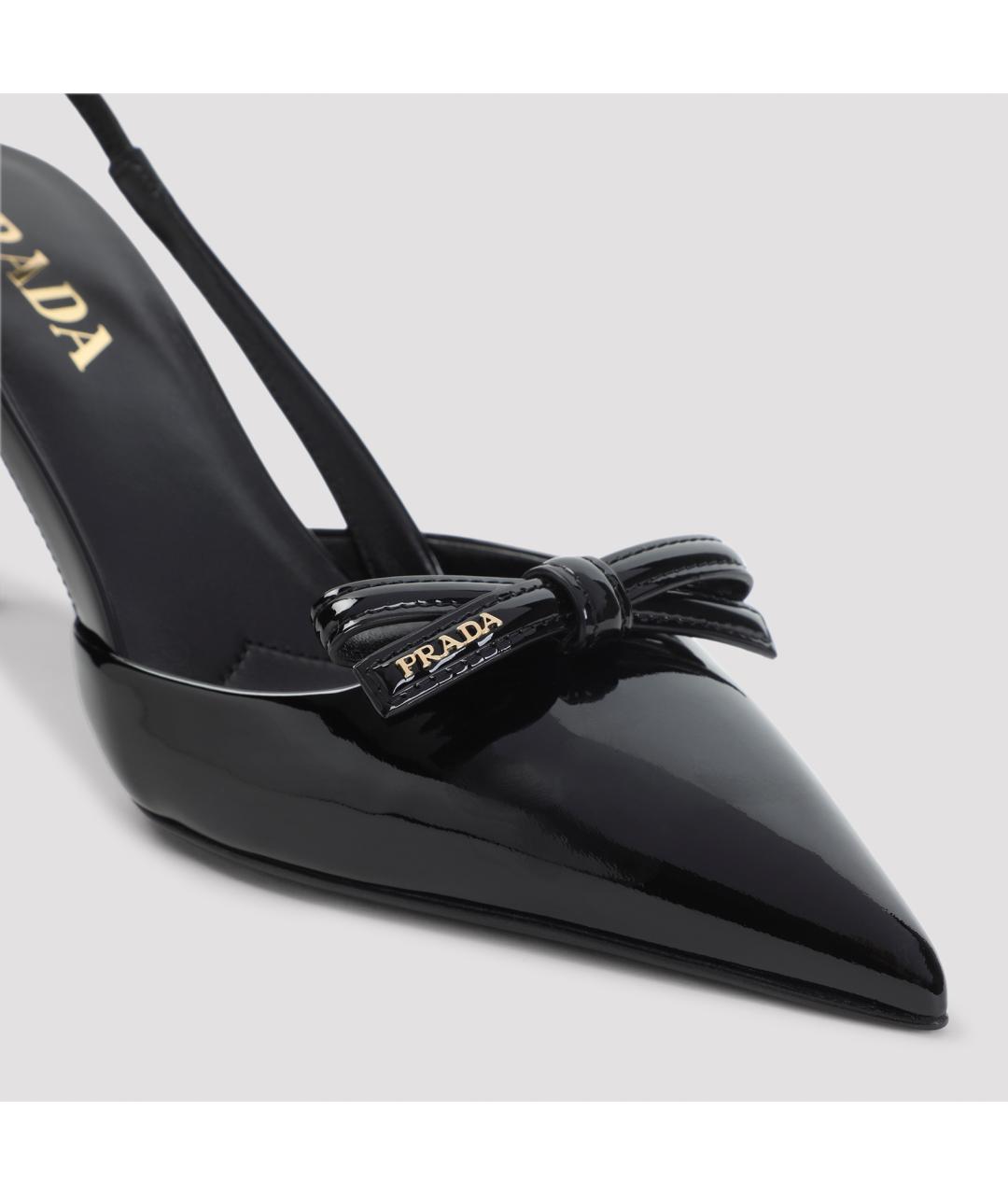 PRADA Черные туфли из лакированной кожи, фото 5