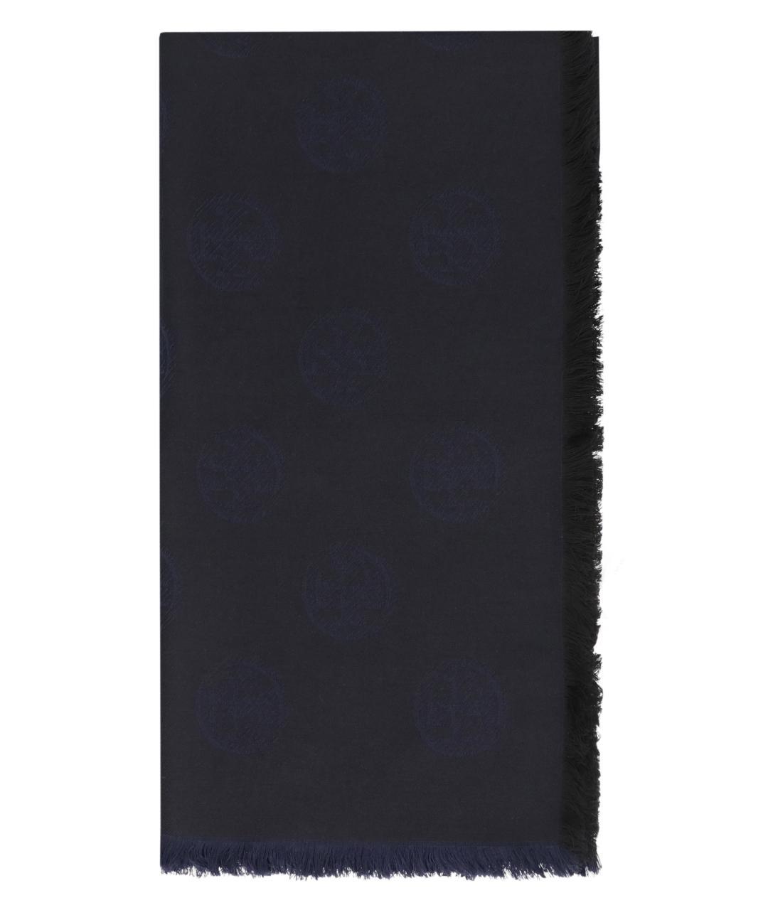 TORY BURCH Синий шерстяной шарф, фото 3