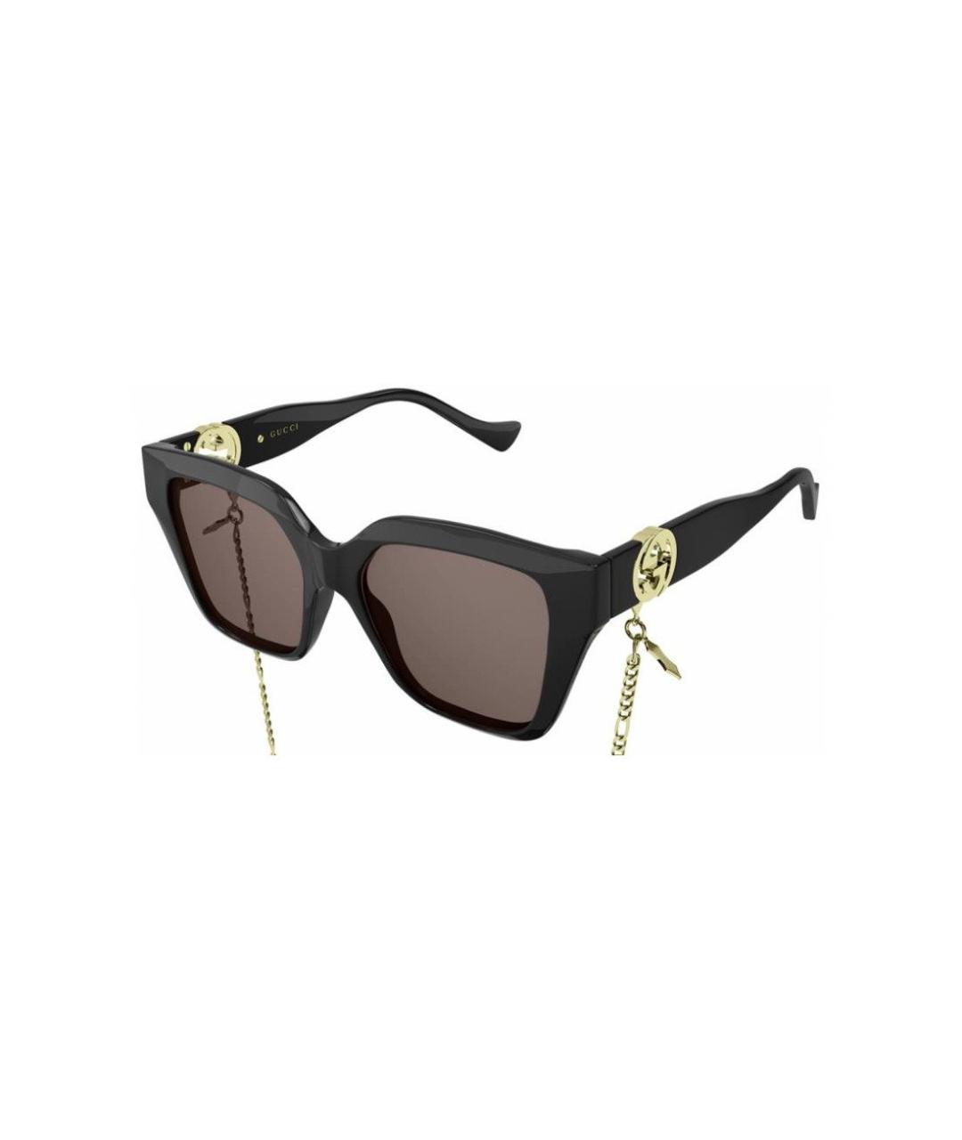 GUCCI Черные солнцезащитные очки, фото 1