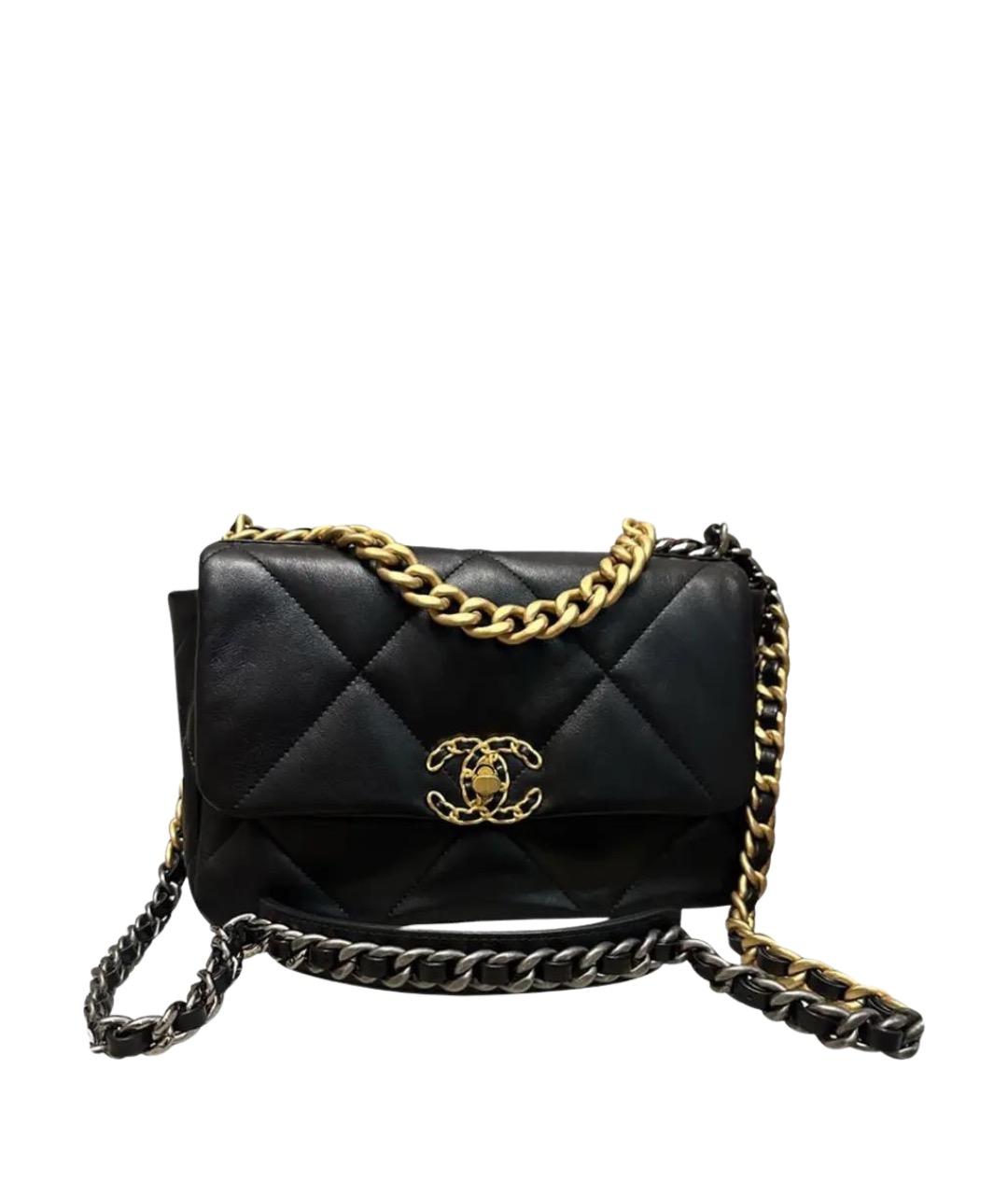 CHANEL Черная кожаная сумка через плечо, фото 1
