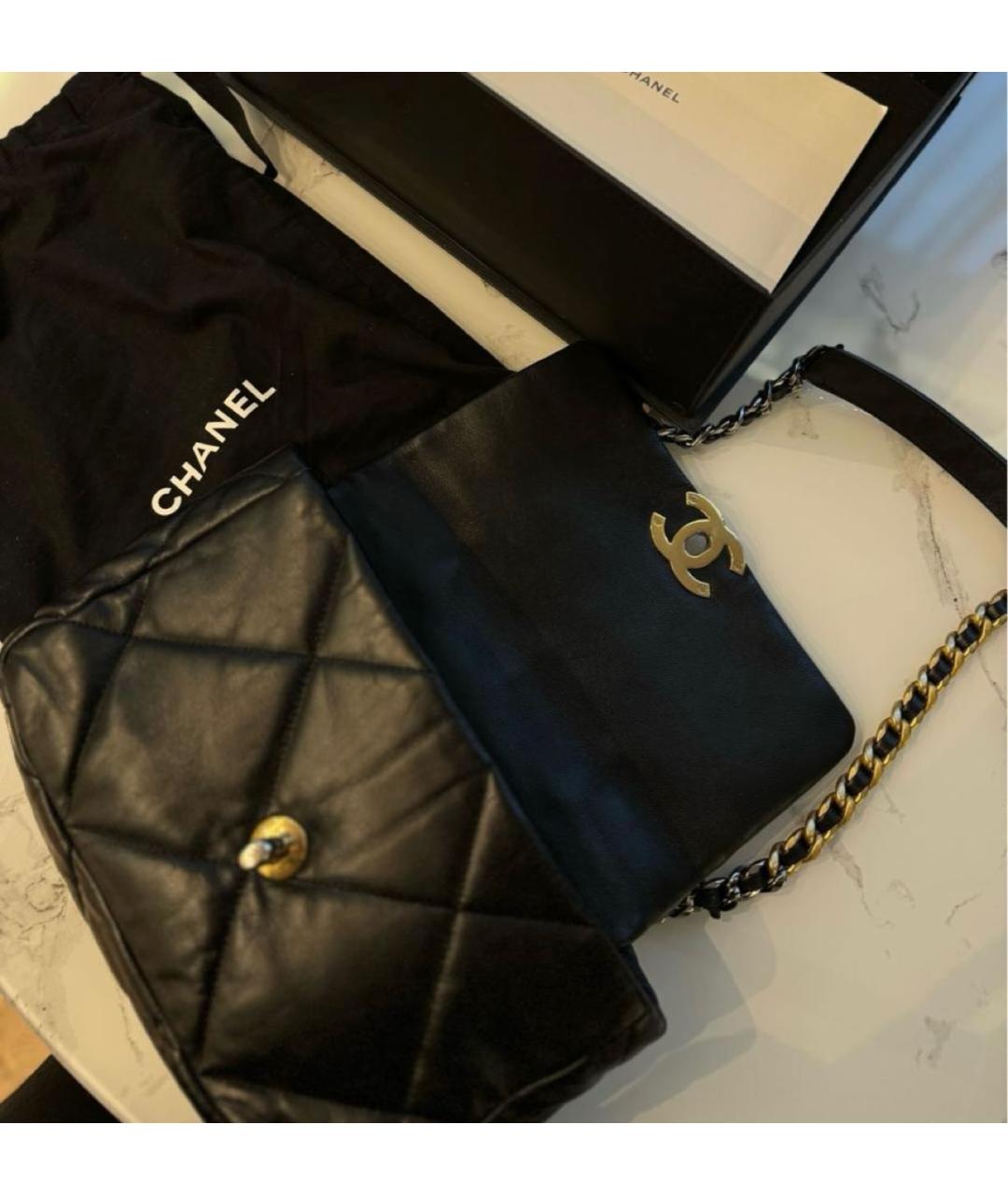 CHANEL Черная кожаная сумка через плечо, фото 2