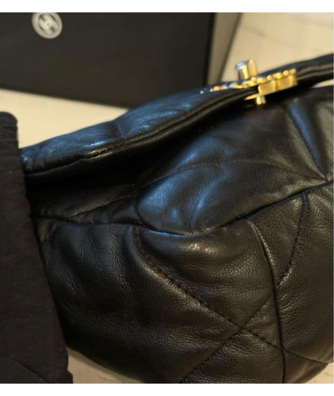 CHANEL Черная кожаная сумка через плечо, фото 4