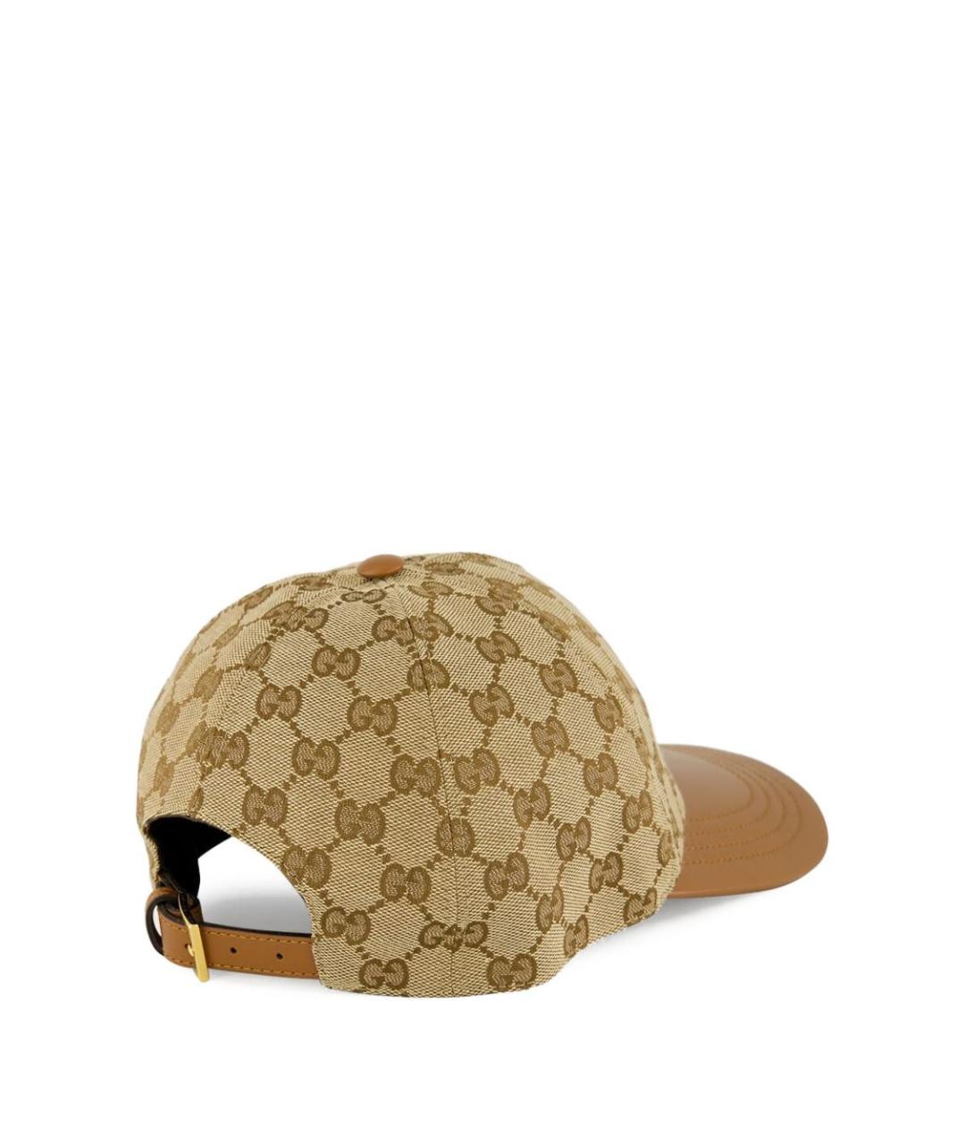 GUCCI Бежевая синтетическая кепка, фото 3