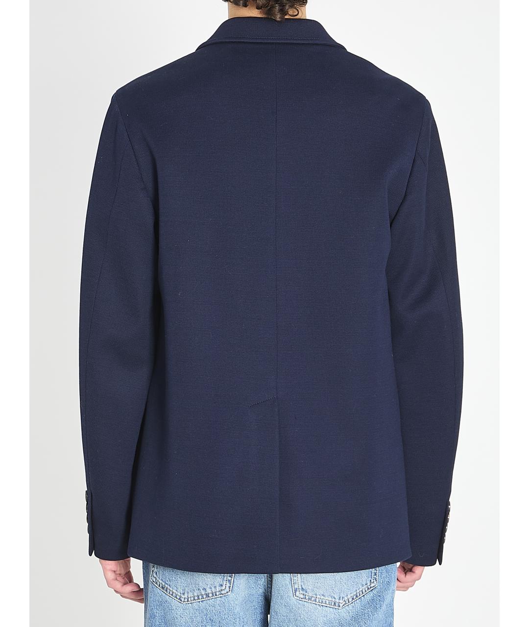 GUCCI Темно-синий вискозный пиджак, фото 4