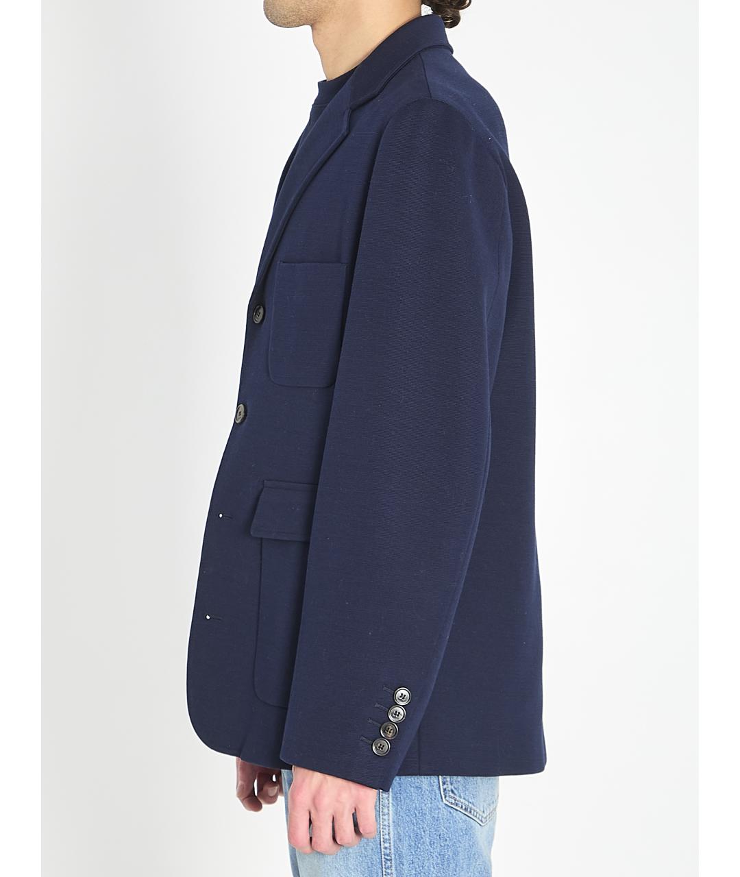 GUCCI Темно-синий вискозный пиджак, фото 3