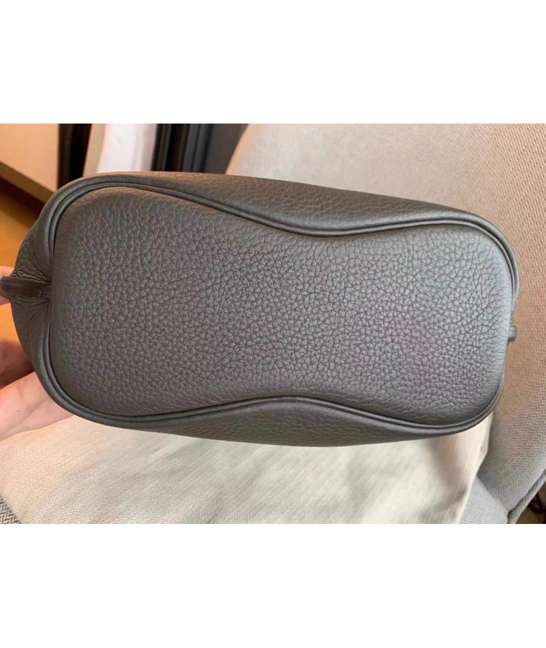 HERMES Коричневая кожаная сумка через плечо, фото 4