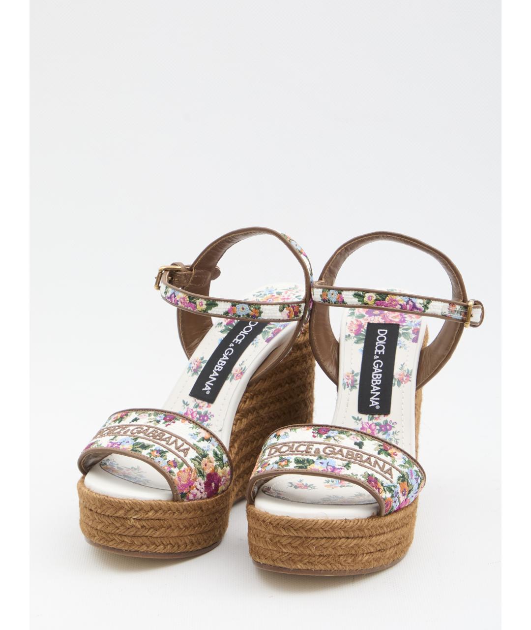 DOLCE&GABBANA Коричневые босоножки, фото 2