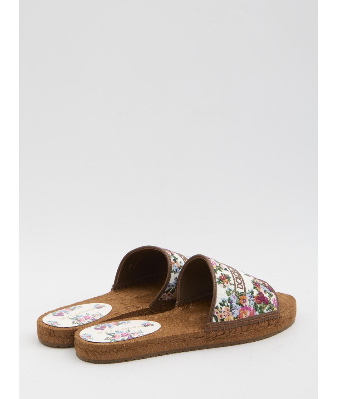 DOLCE&GABBANA Мульти шлепанцы, фото 3