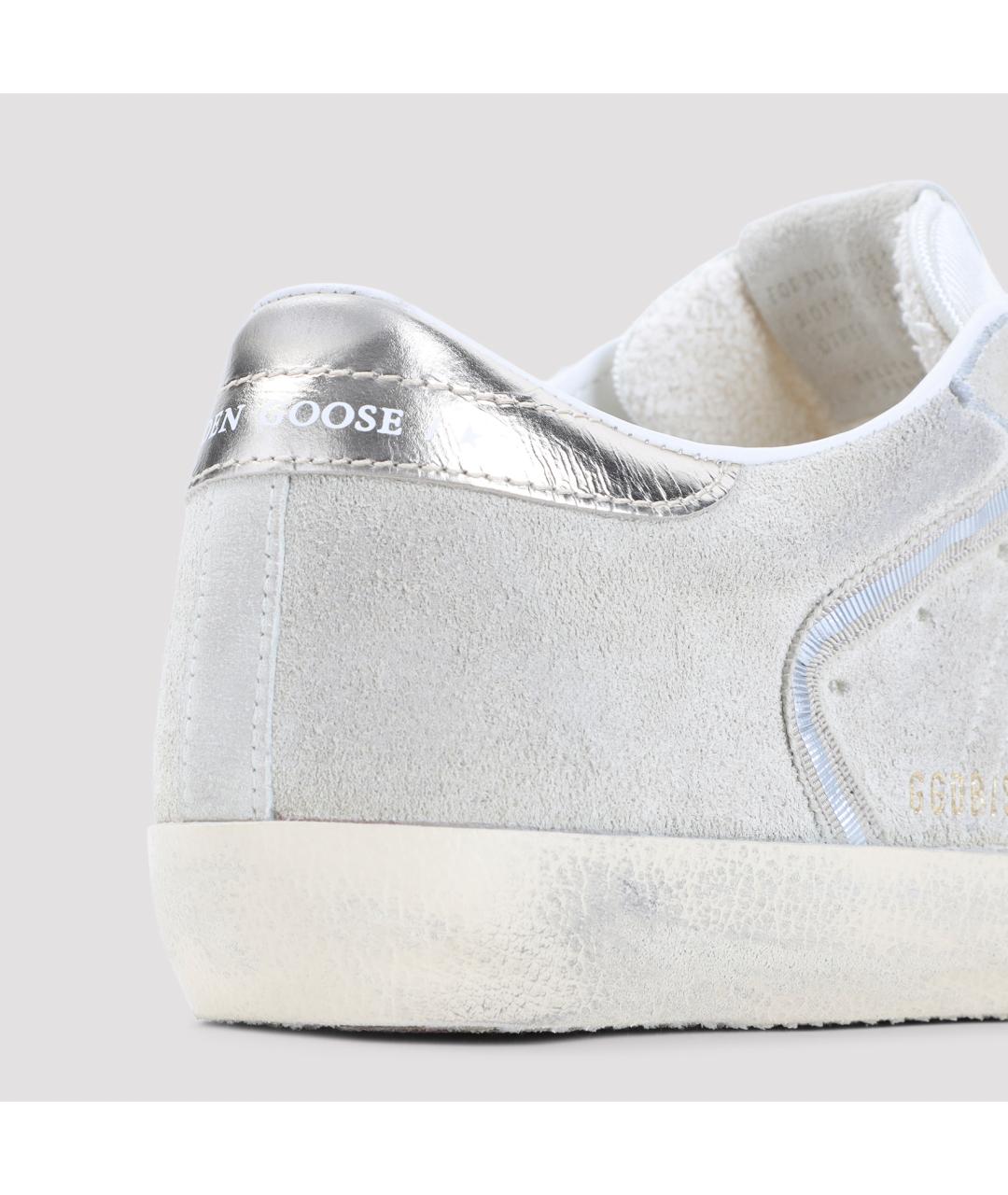 GOLDEN GOOSE DELUXE BRAND Бежевые замшевые кроссовки, фото 5
