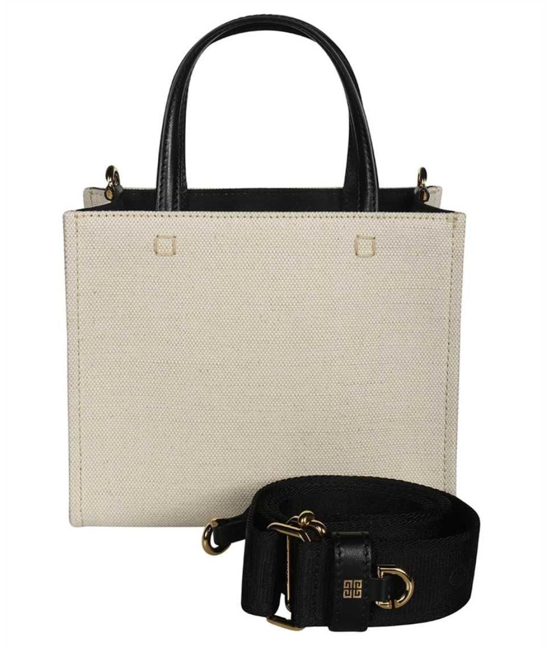 GIVENCHY Белая хлопковая сумка тоут, фото 2