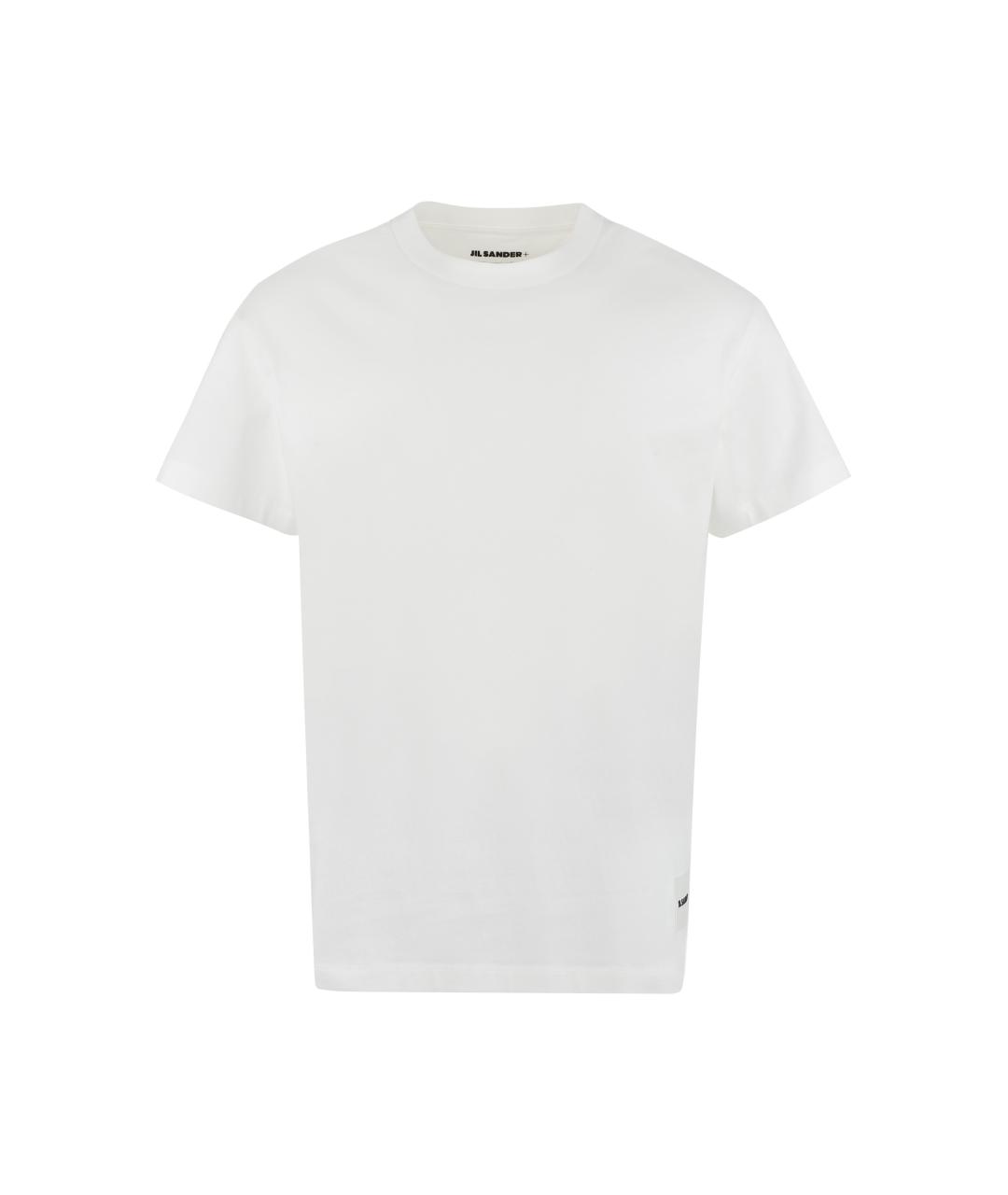JIL SANDER Белая хлопковая футболка, фото 1