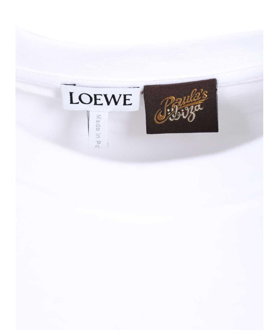LOEWE Белая полиэстеровая футболка, фото 4