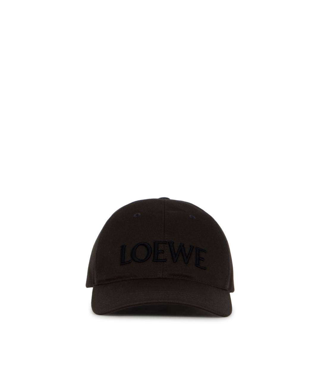 LOEWE Коричневая хлопковая кепка, фото 1
