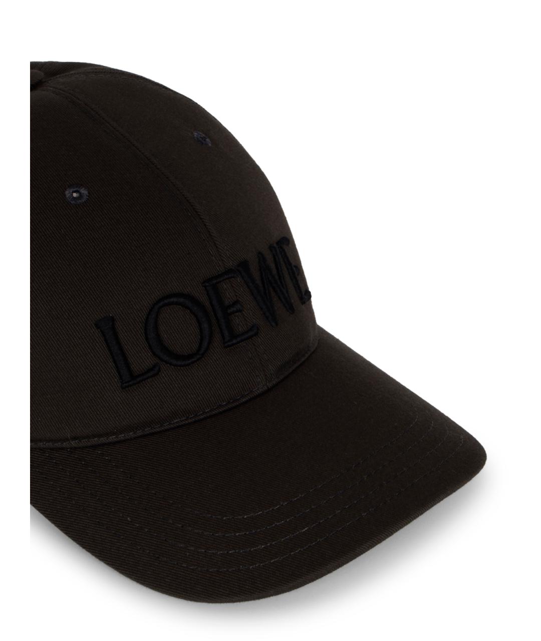 LOEWE Коричневая хлопковая кепка, фото 4