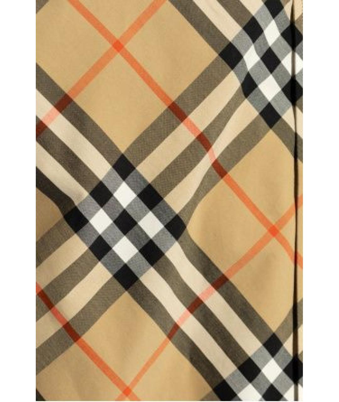 BURBERRY Бежевая хлопковая кэжуал рубашка, фото 4