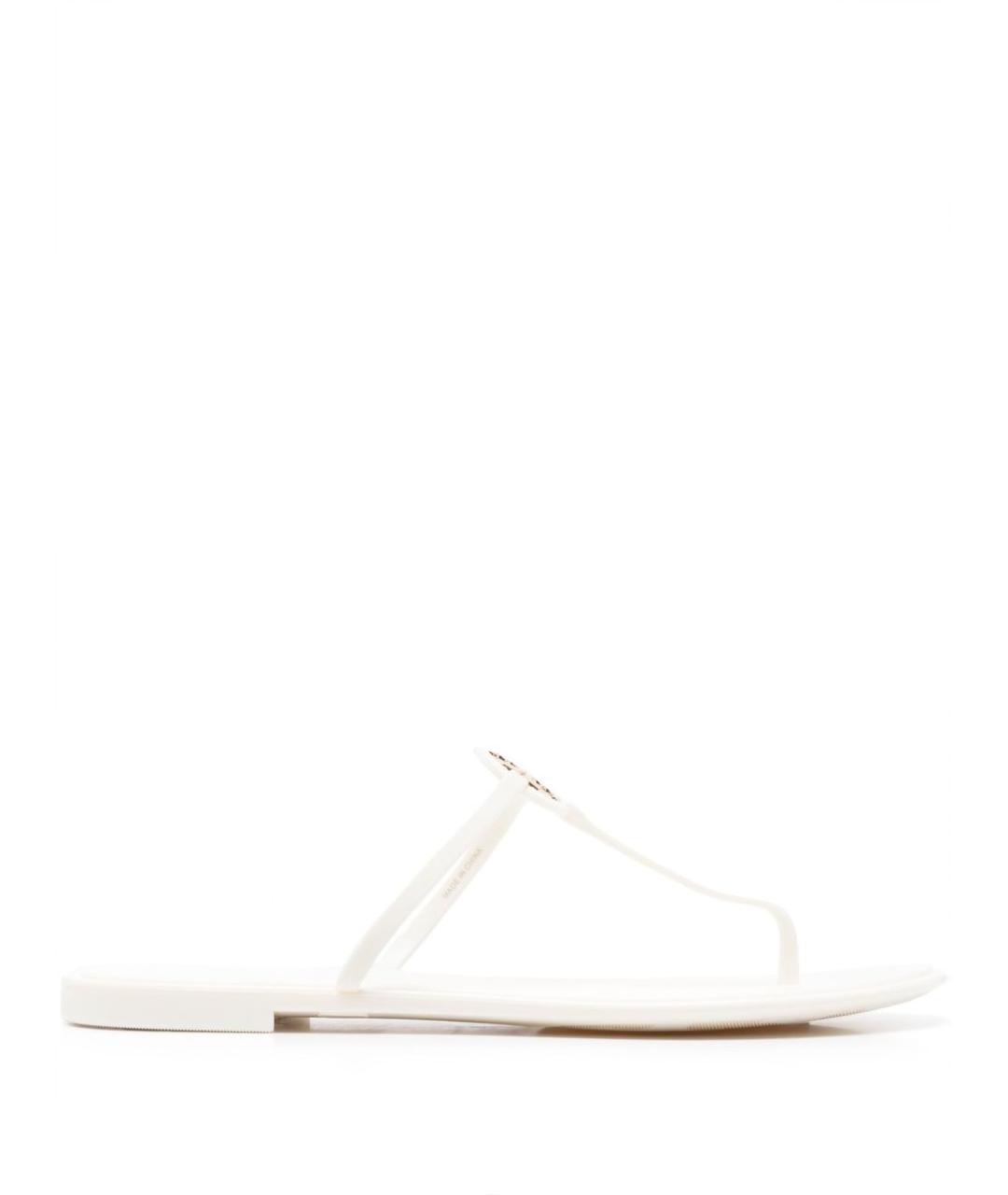 TORY BURCH Белые шлепанцы, фото 1