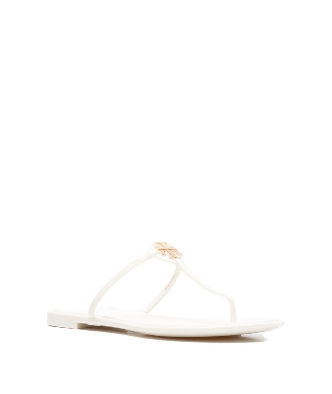 TORY BURCH Белые шлепанцы, фото 3