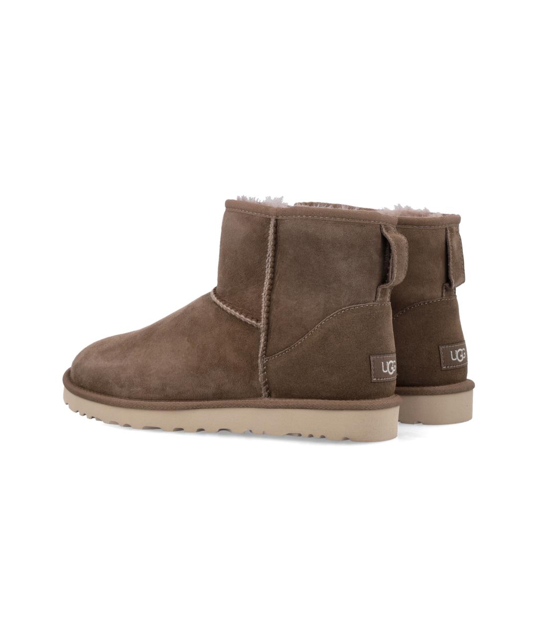 UGG AUSTRALIA Коричневые замшевые высокие ботинки, фото 4
