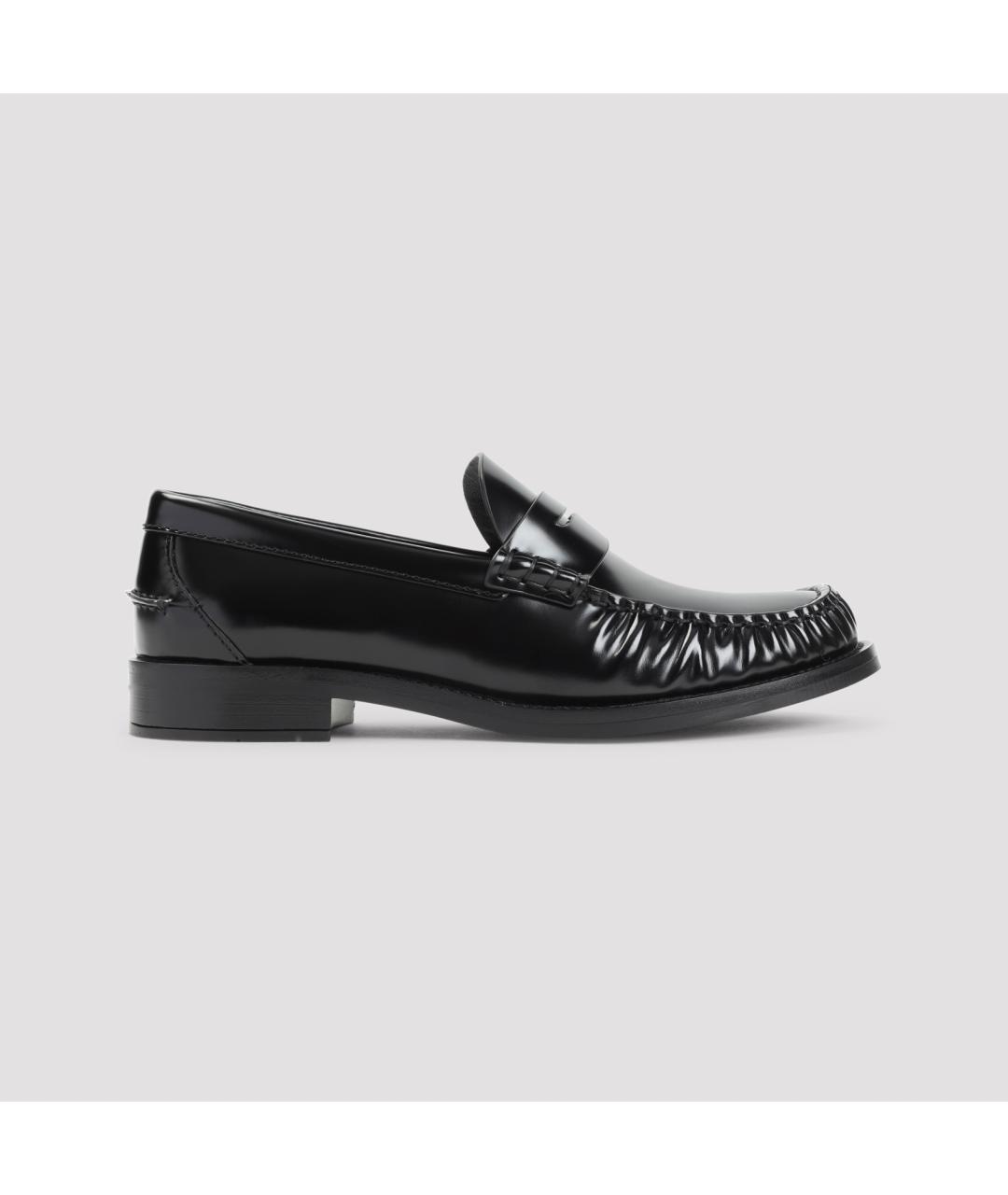 PRADA Черные кожаные лоферы, фото 2
