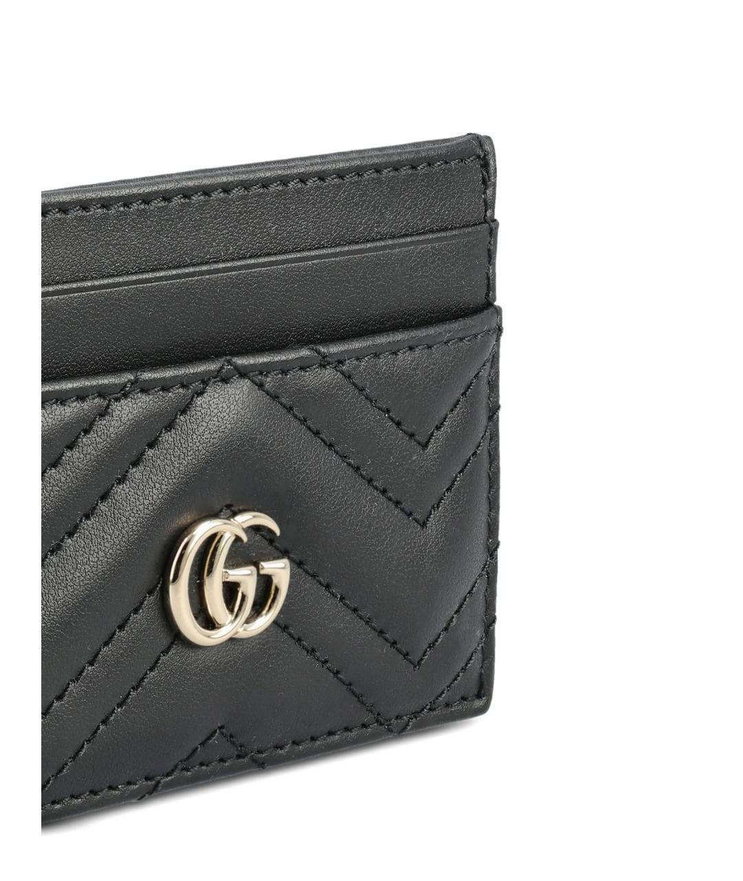 GUCCI Черный кожаный кардхолдер, фото 3