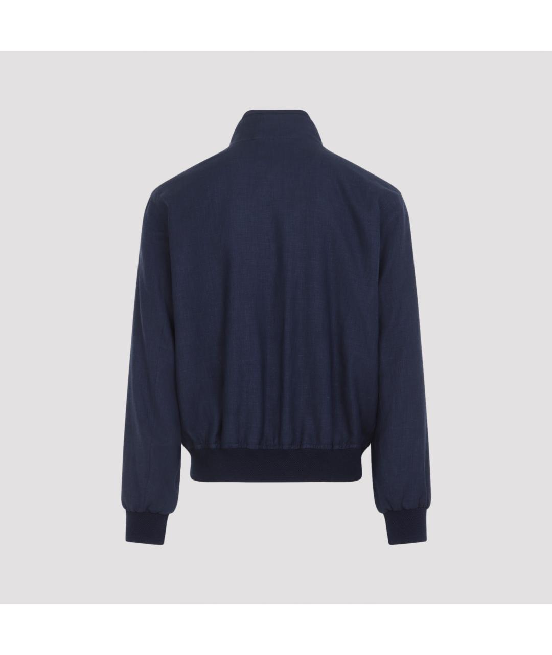RALPH LAUREN PURPLE LABEL Темно-синяя шерстяная куртка, фото 2